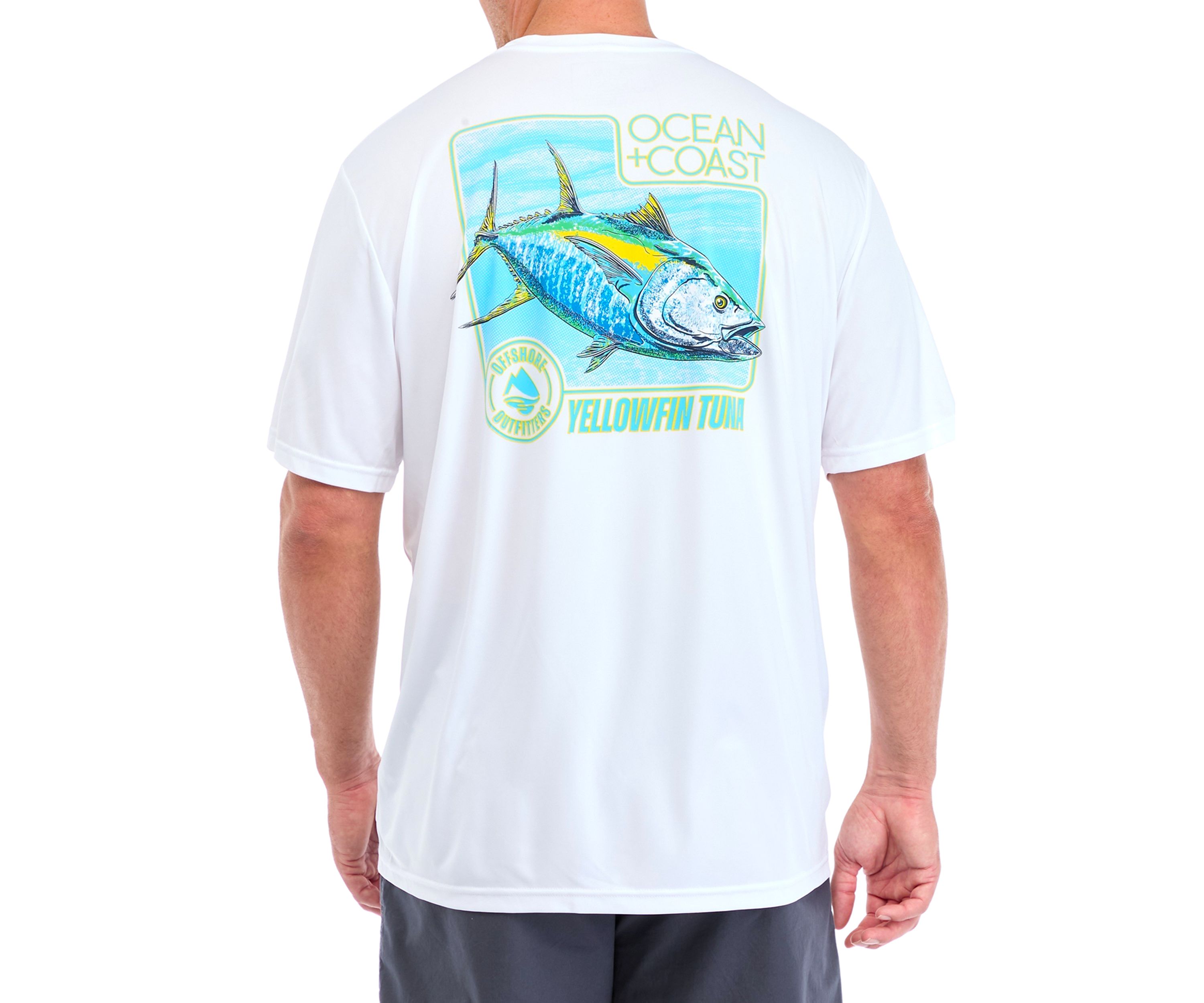 Big & Tall Short Sleeve Swimmer Yellowfin Tuna Graphic T-Shirt