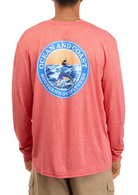 Ocean + Coast® Long Sleeve Graphic Performance T-Shirt | belk
