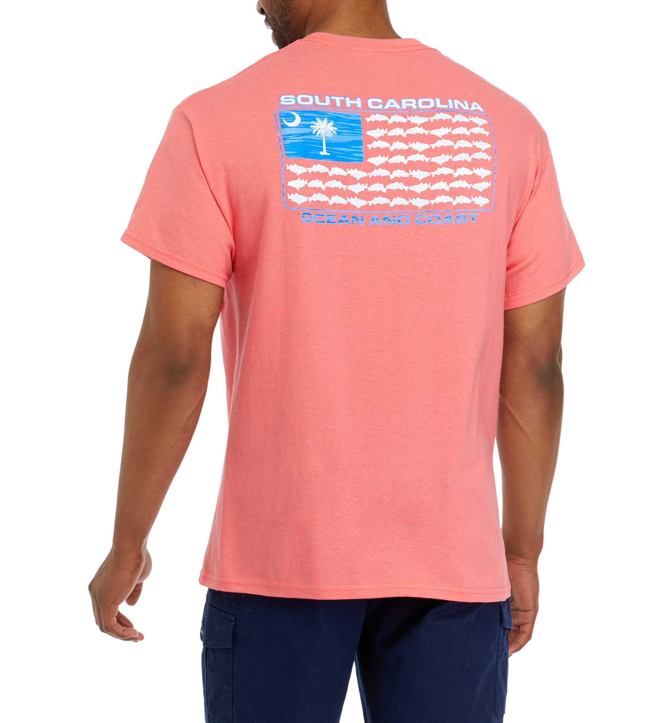 Short Sleeve South Carolina Flag Graphic T-Shirt