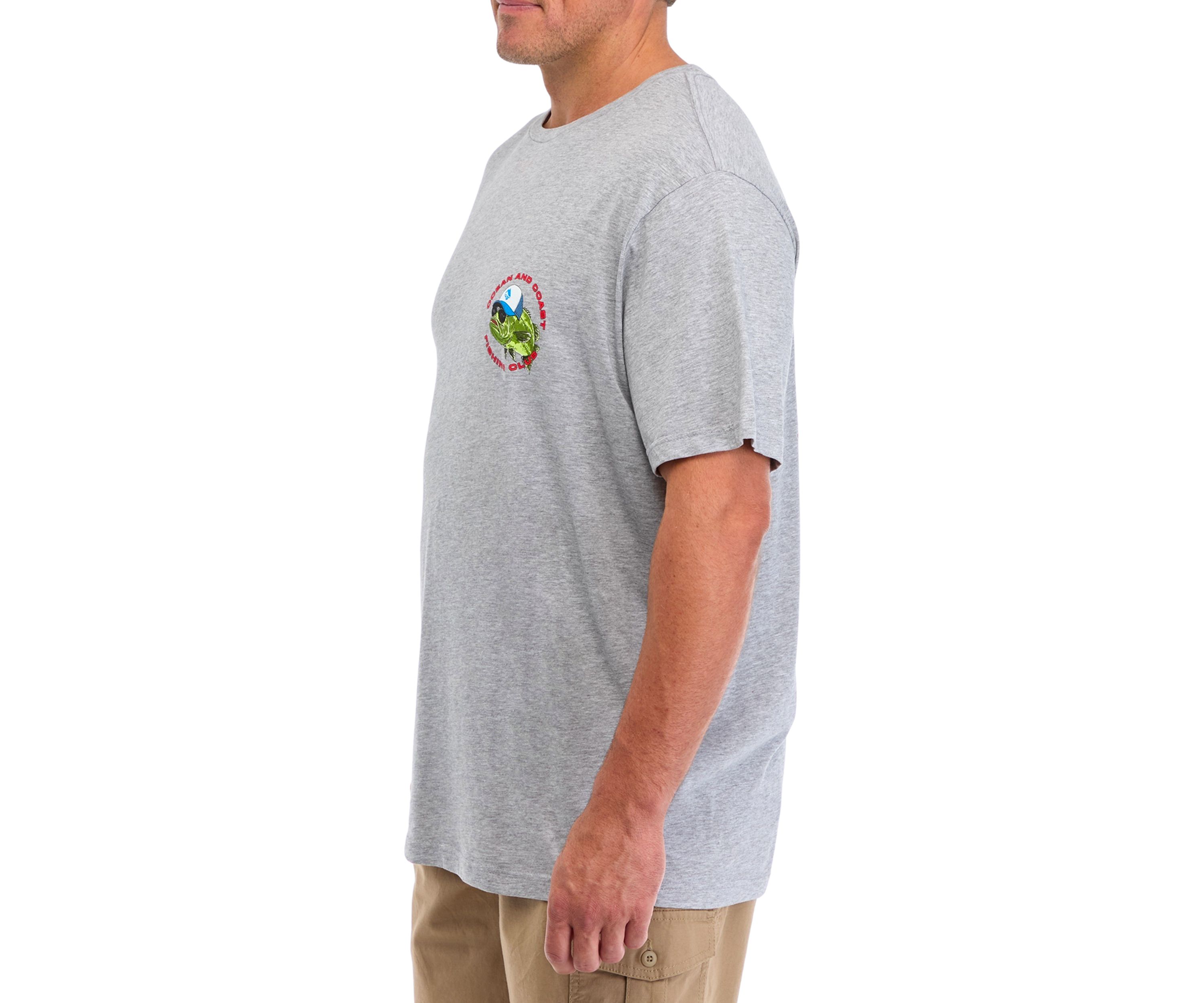 Big & Tall Short Sleeve Bucktail Bass Trucker Graphic T-Shirt