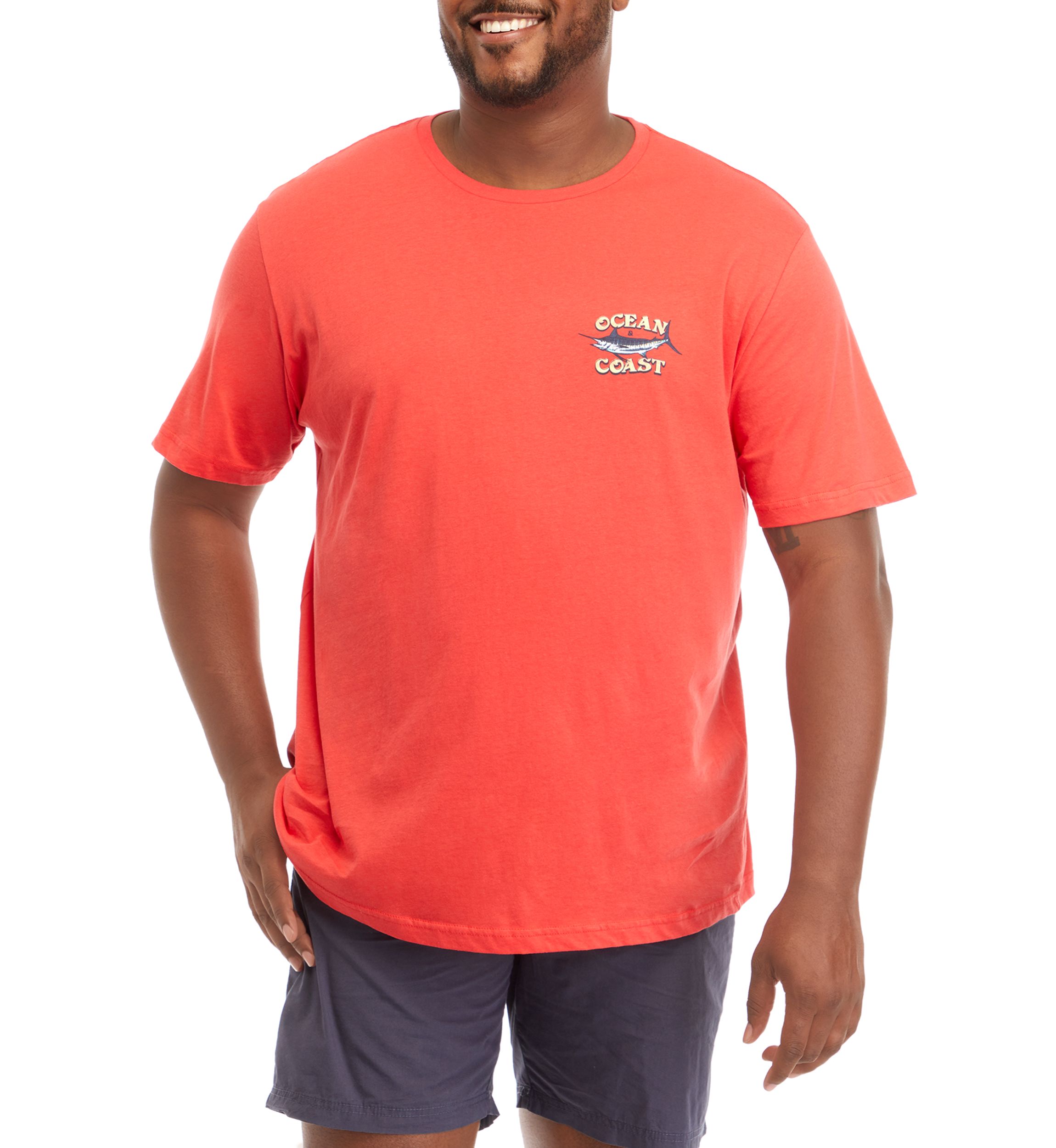 Big & Tall Short Sleeve Marlin Graphic T-Shirt 