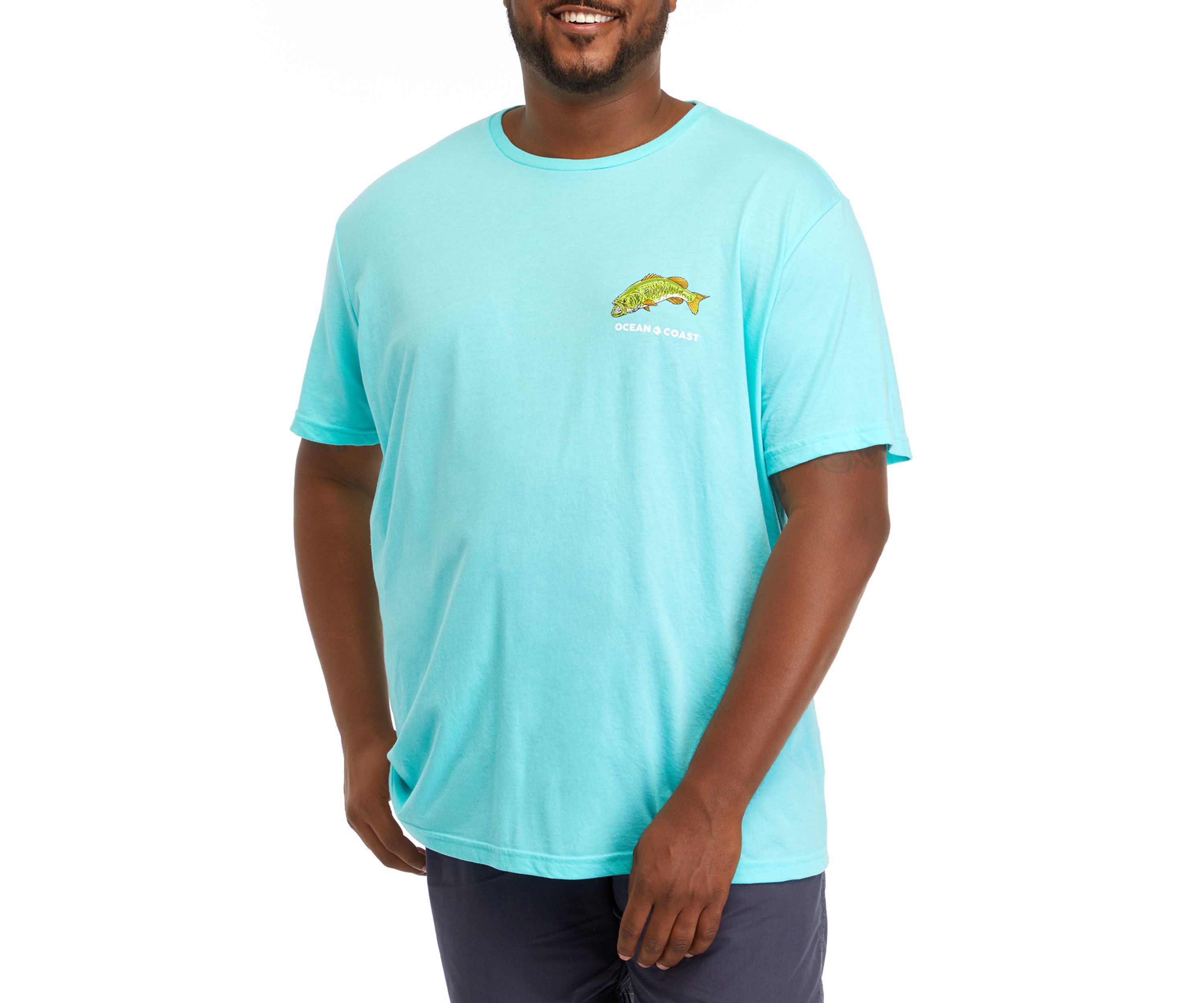 Big & Tall Largemouth Bass Graphic T-Shirt