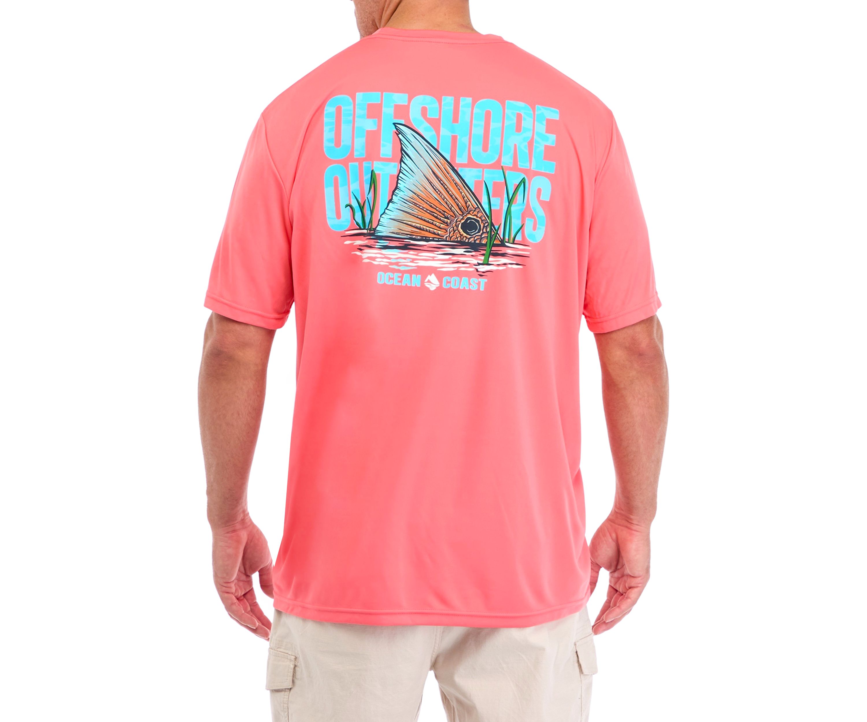 Big & Tall Short Sleeve Gibson Redfish Tail Graphic T-Shirt
