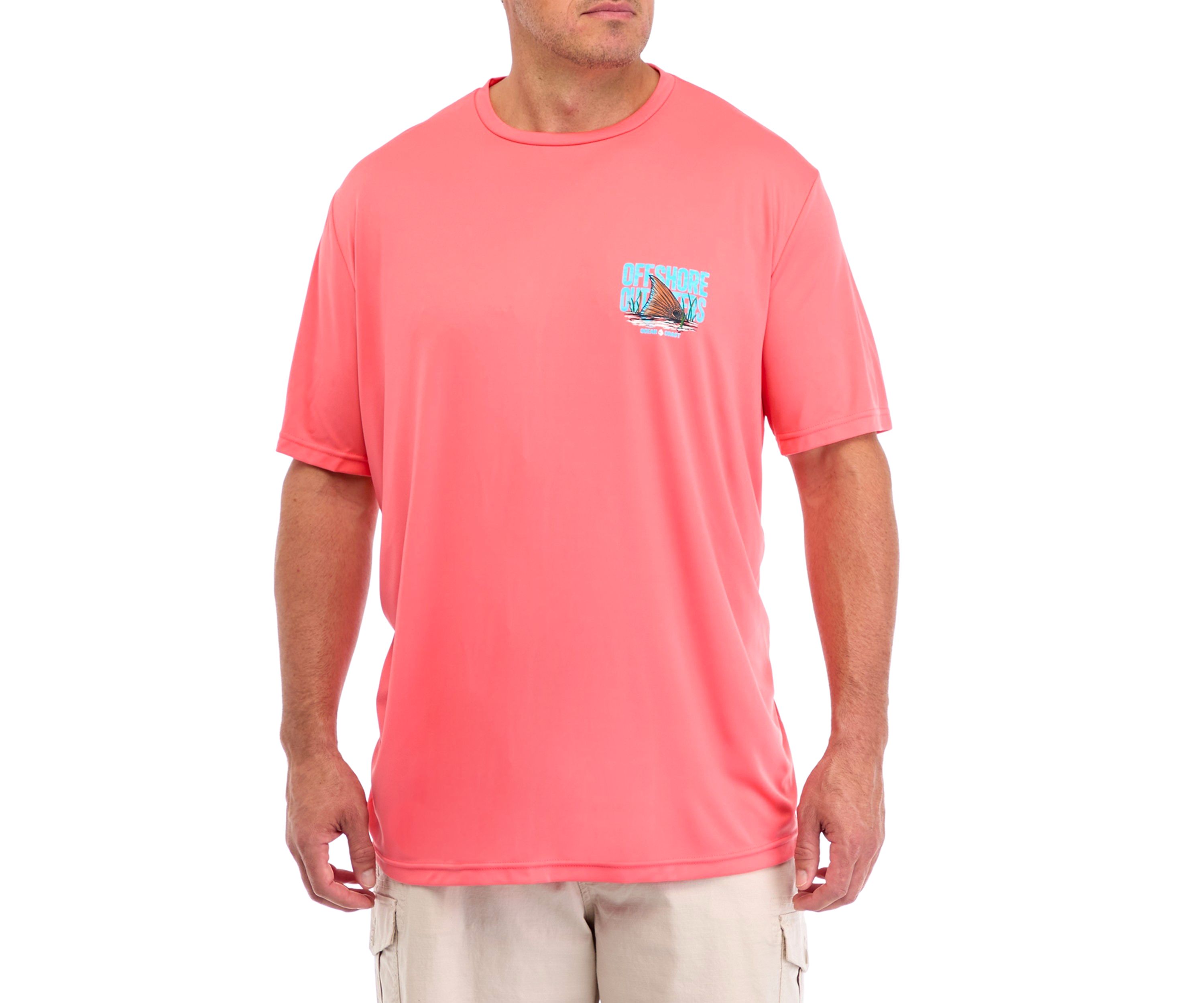 Big & Tall Short Sleeve Gibson Redfish Tail Graphic T-Shirt