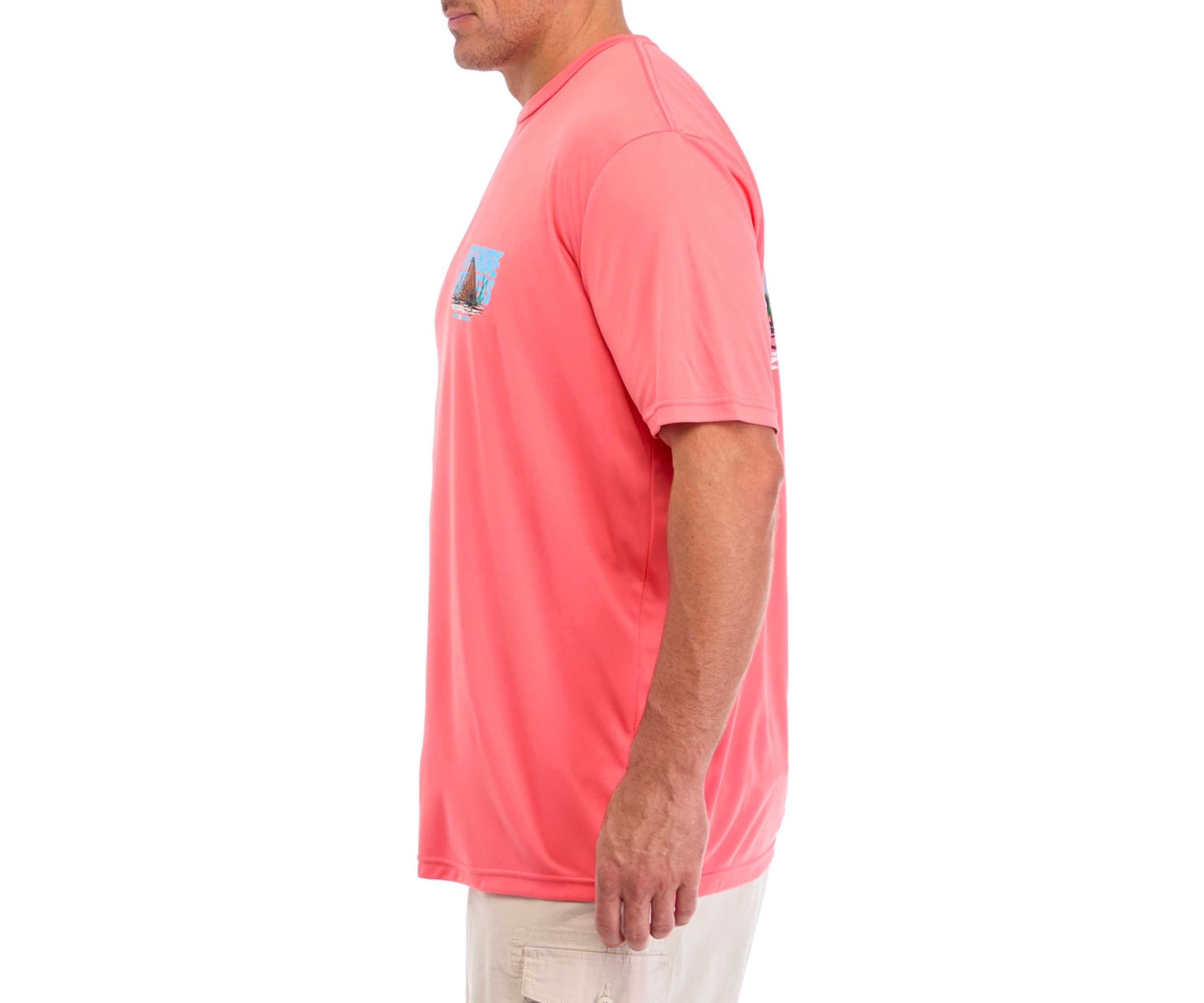 Big & Tall Short Sleeve Gibson Redfish Tail Graphic T-Shirt