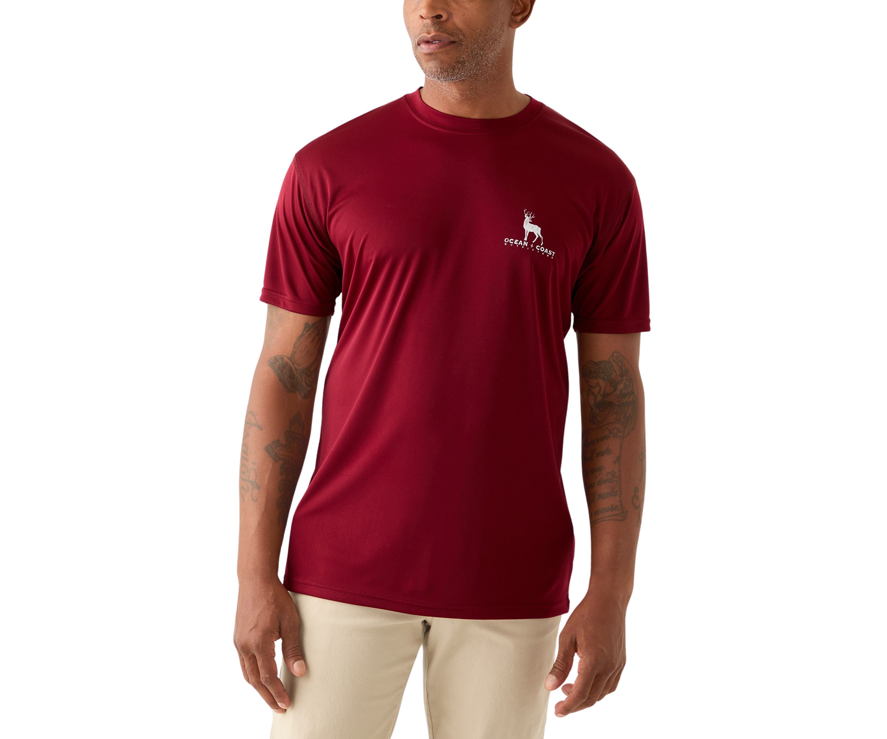 Short Sleeve Deer Flag Graphic T-Shirt 