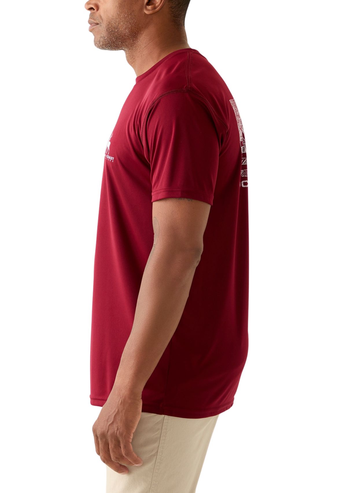 Short Sleeve Deer Flag Graphic T-Shirt 