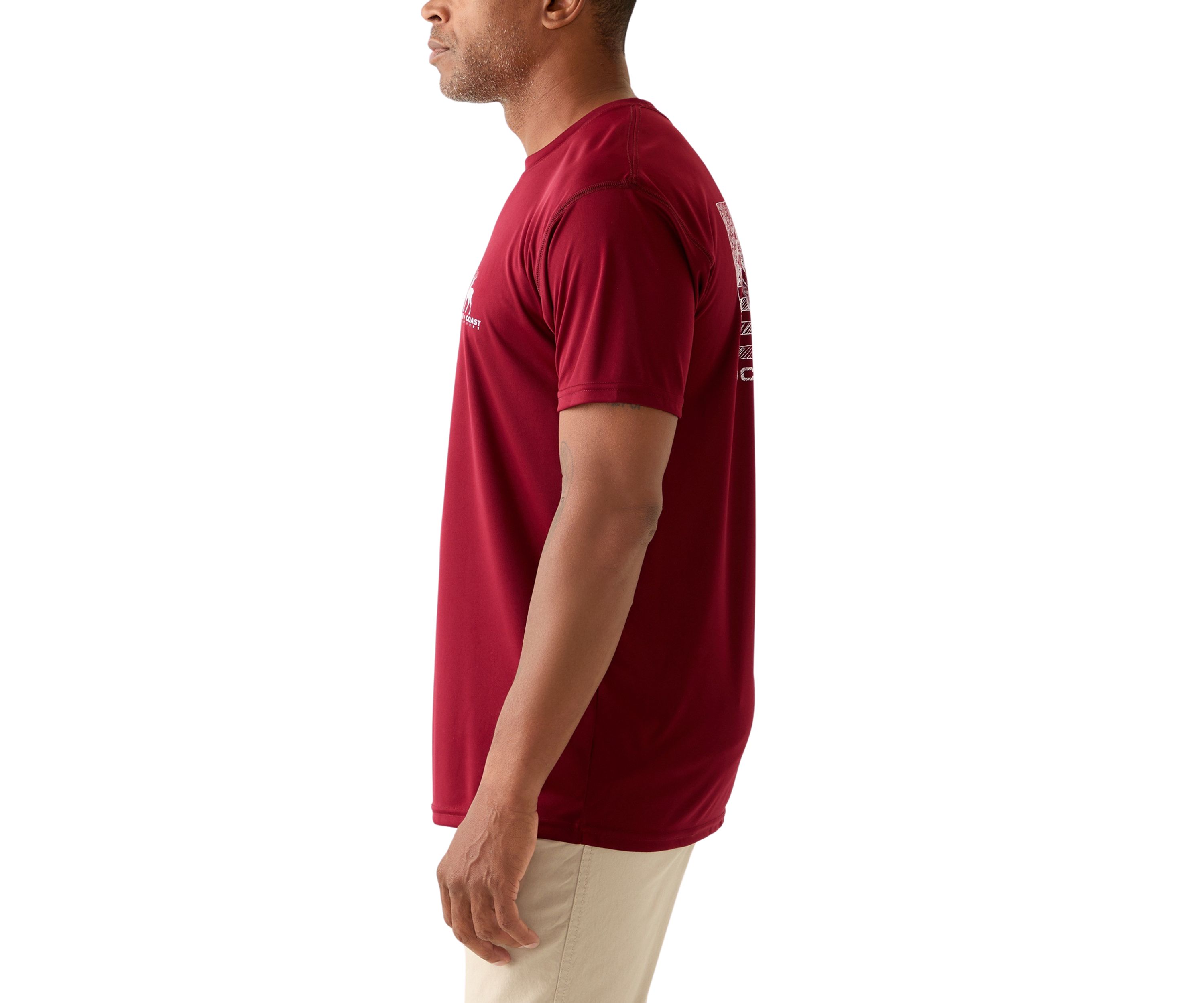 Short Sleeve Deer Flag Graphic T-Shirt 