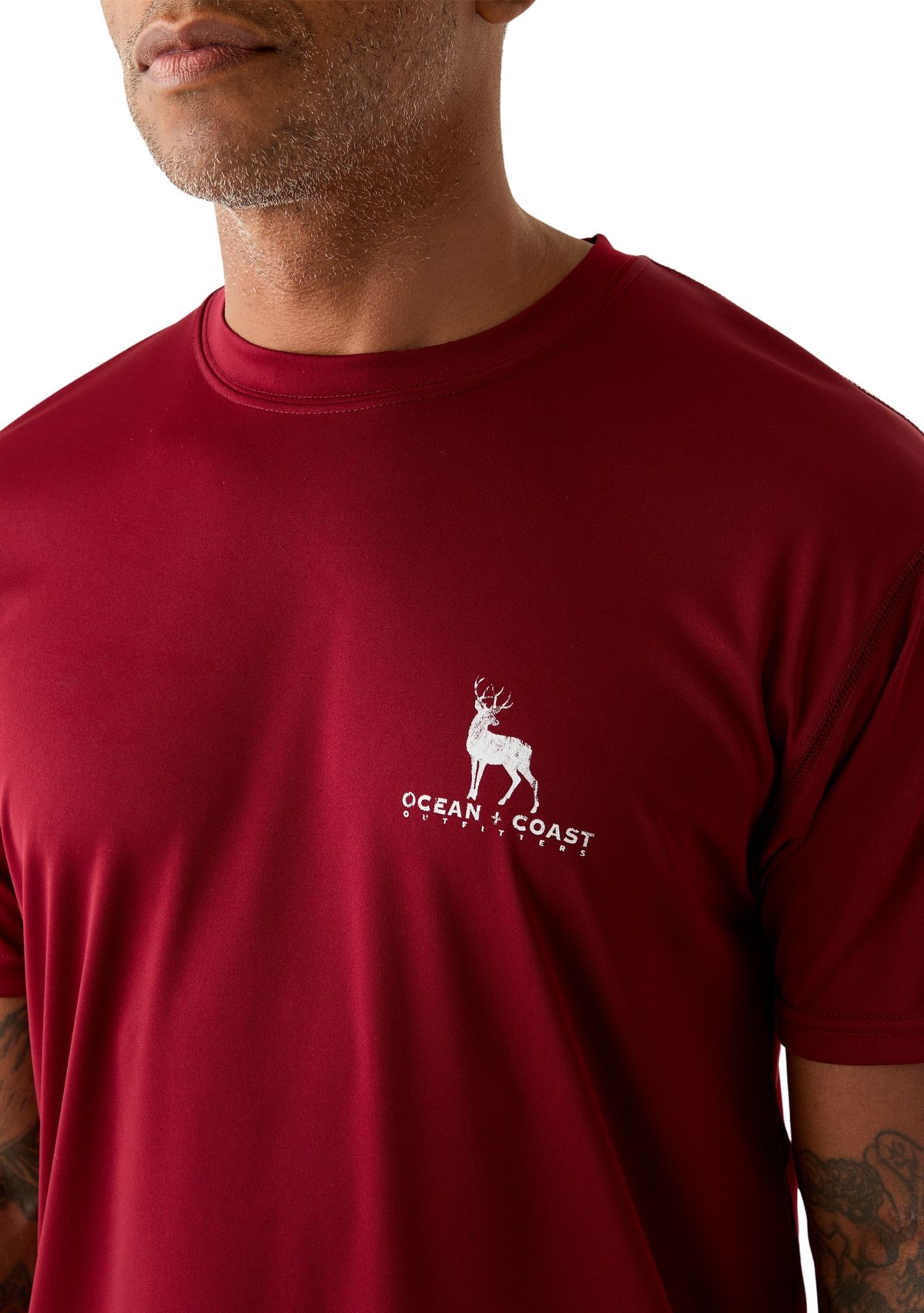 Short Sleeve Deer Flag Graphic T-Shirt 