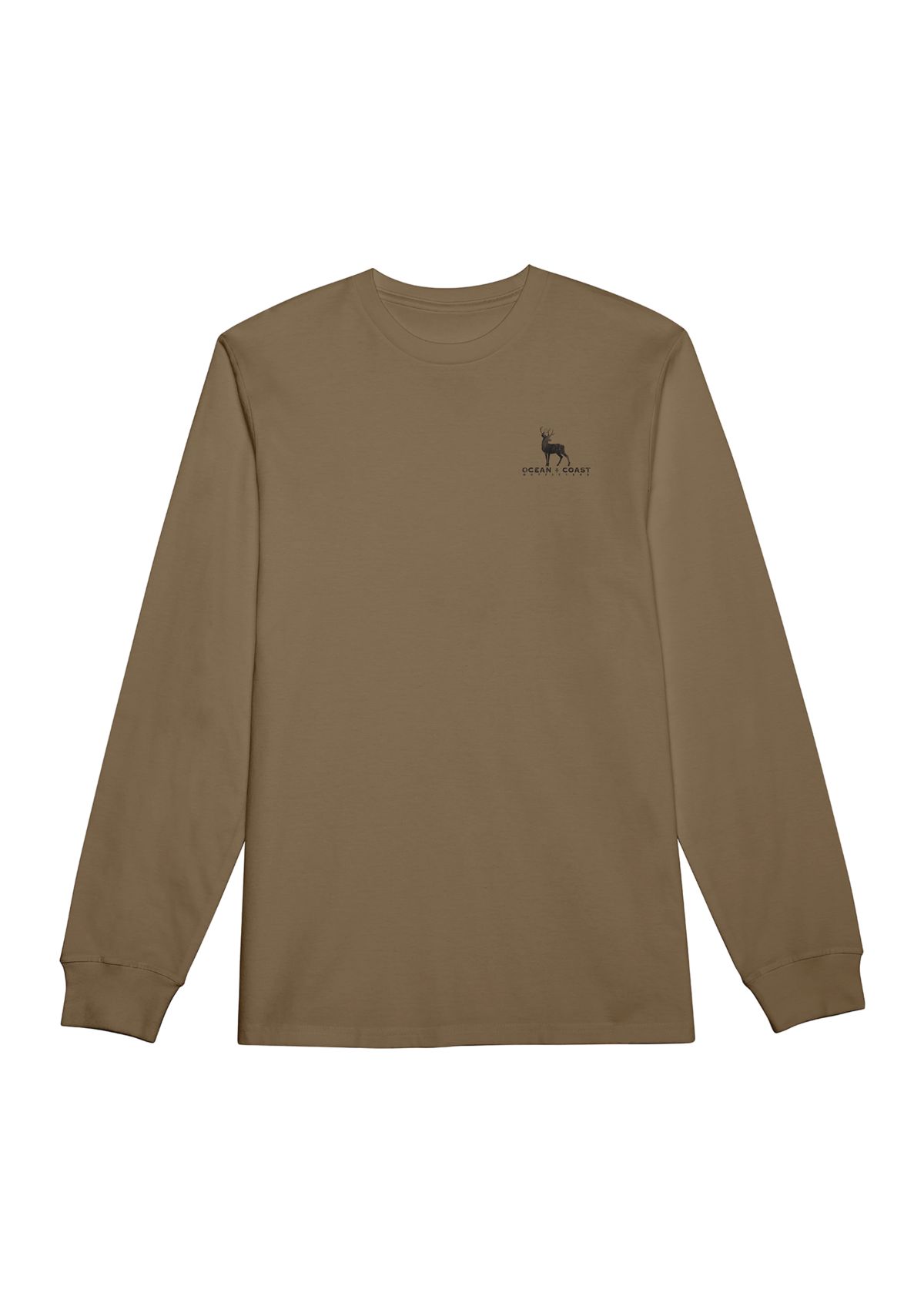 Long Sleeve Americana Deer Graphic T-Shirt 