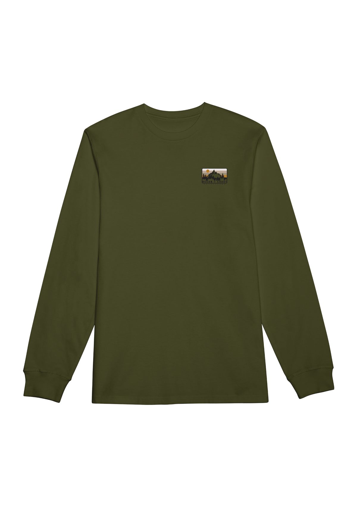 Long Sleeve Mountains Graphic T-Shirt 