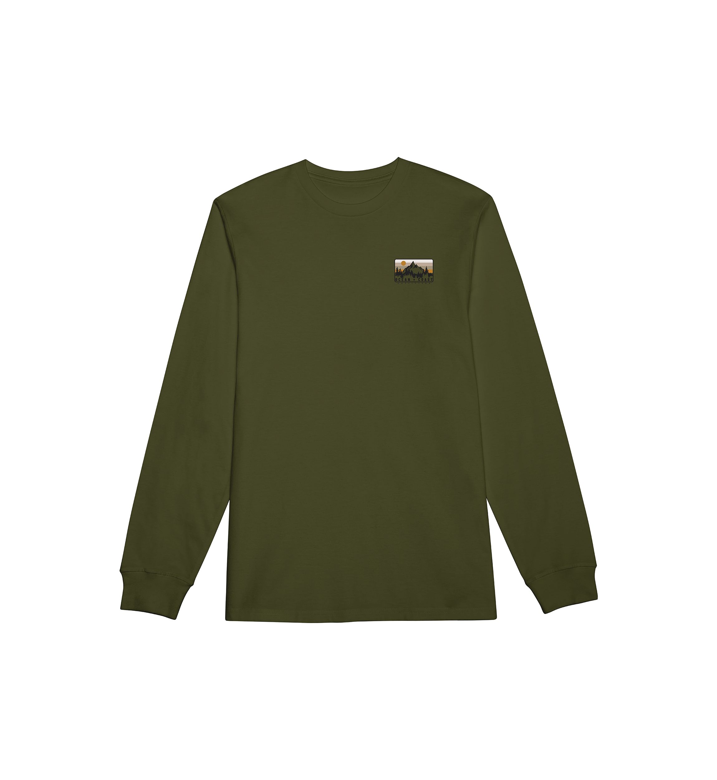 Long Sleeve Mountains Graphic T-Shirt 