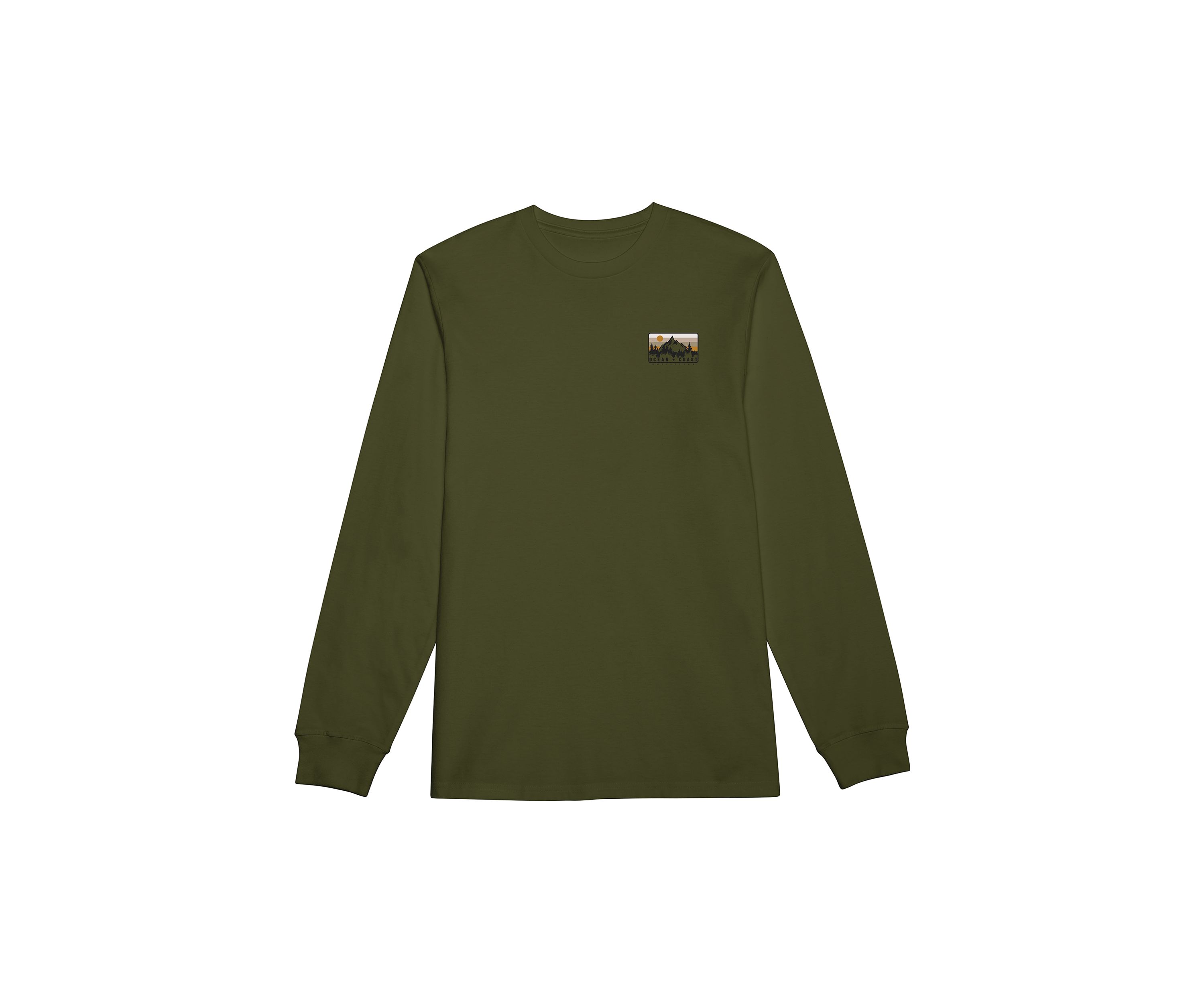 Long Sleeve Mountains Graphic T-Shirt 