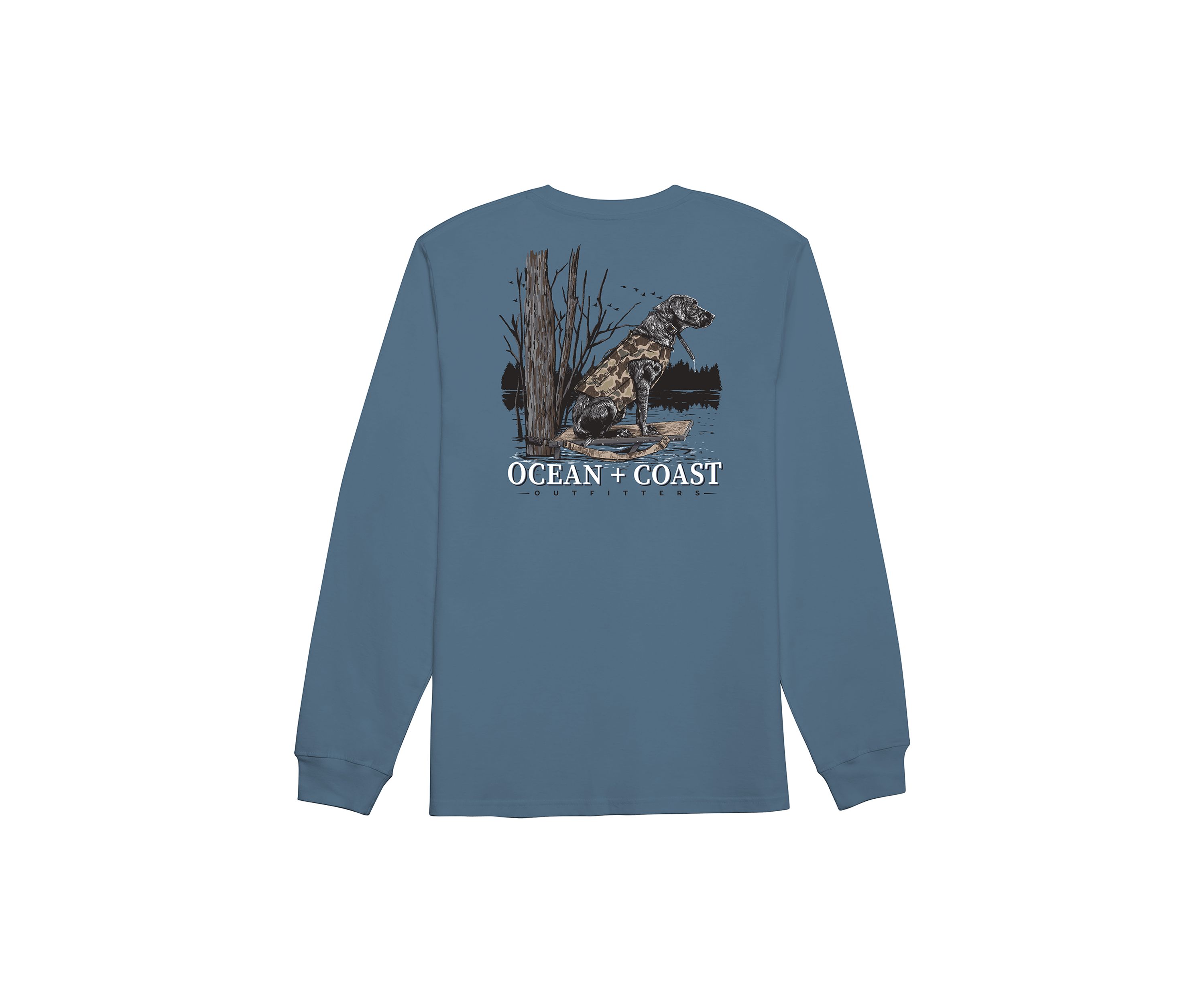 Hunting Dog Long Sleeve Graphic T-Shirt