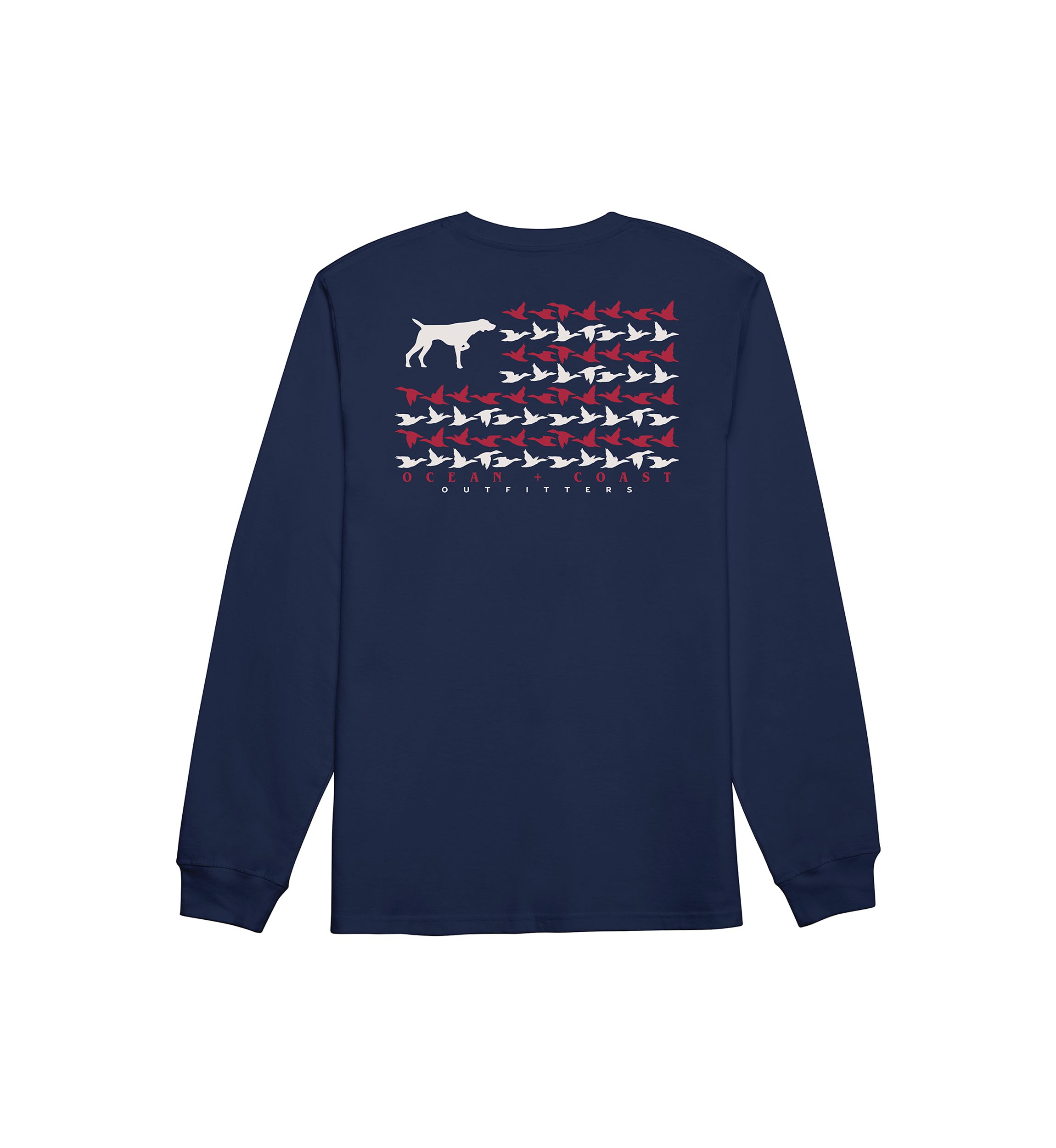 Hunting Flag Long Sleeve Graphic T-Shirt