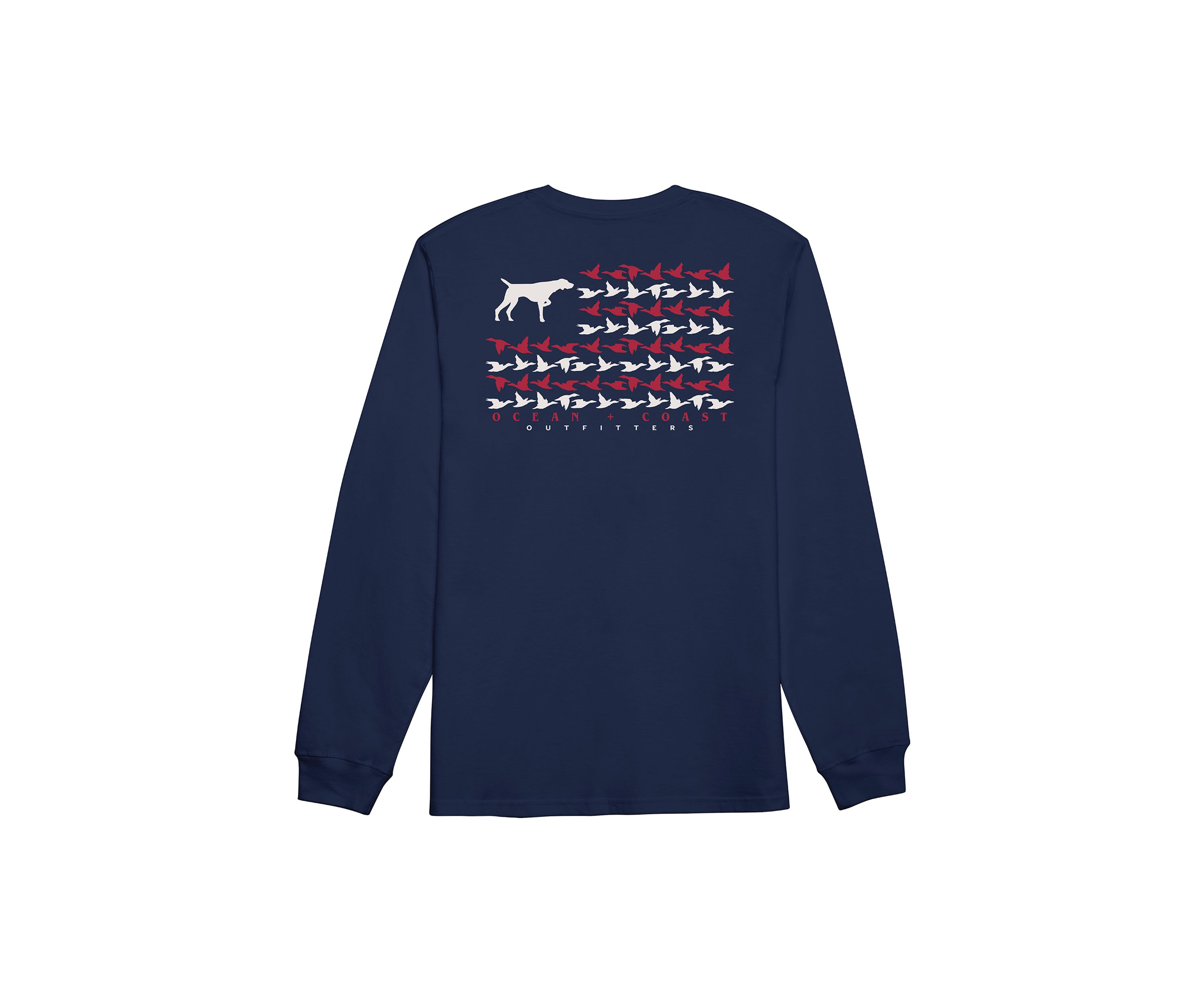 Hunting Flag Long Sleeve Graphic T-Shirt
