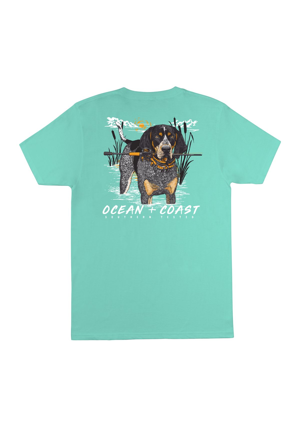 Fishing Hound Graphic T-Shirt