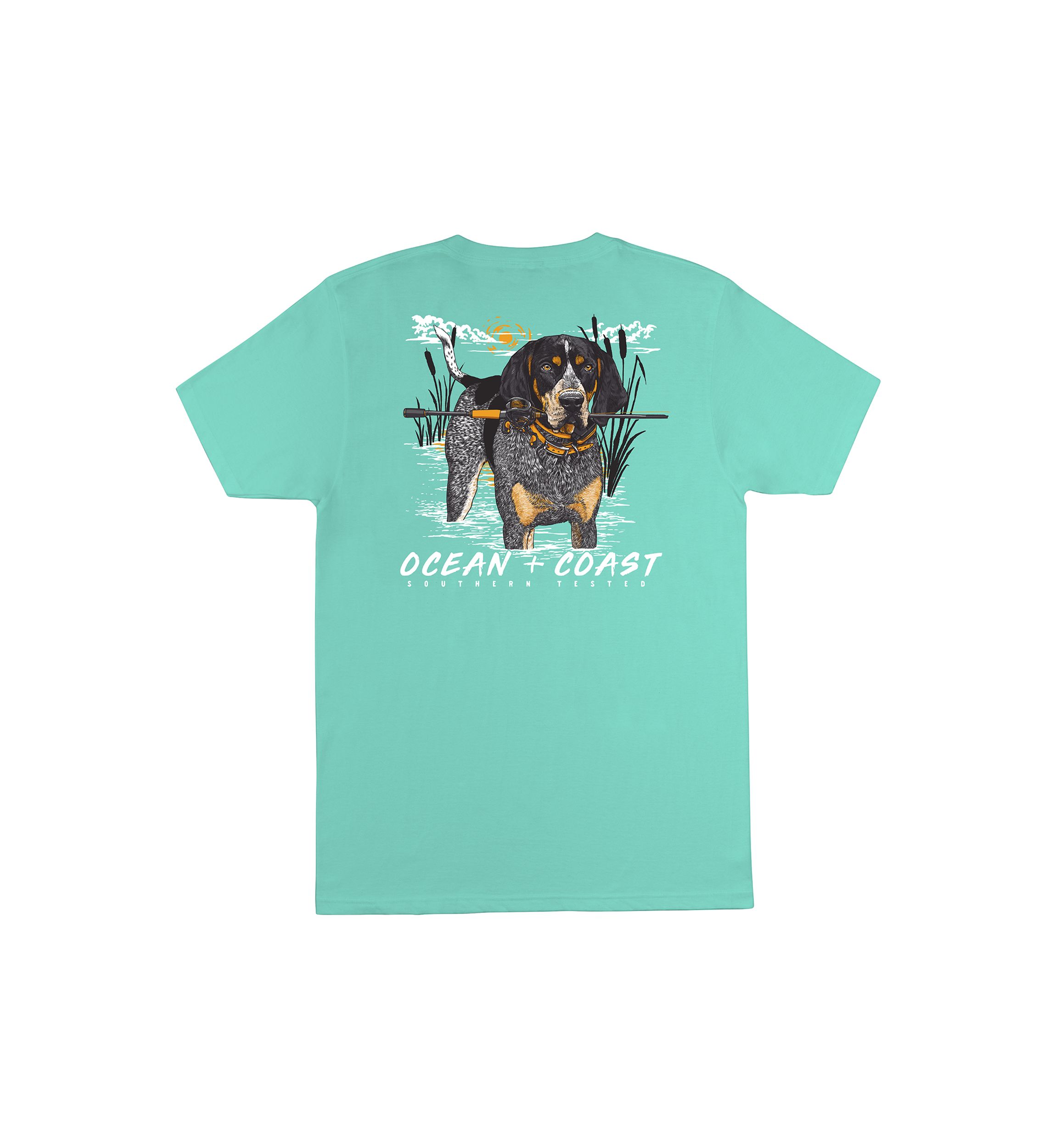 Fishing Hound Graphic T-Shirt