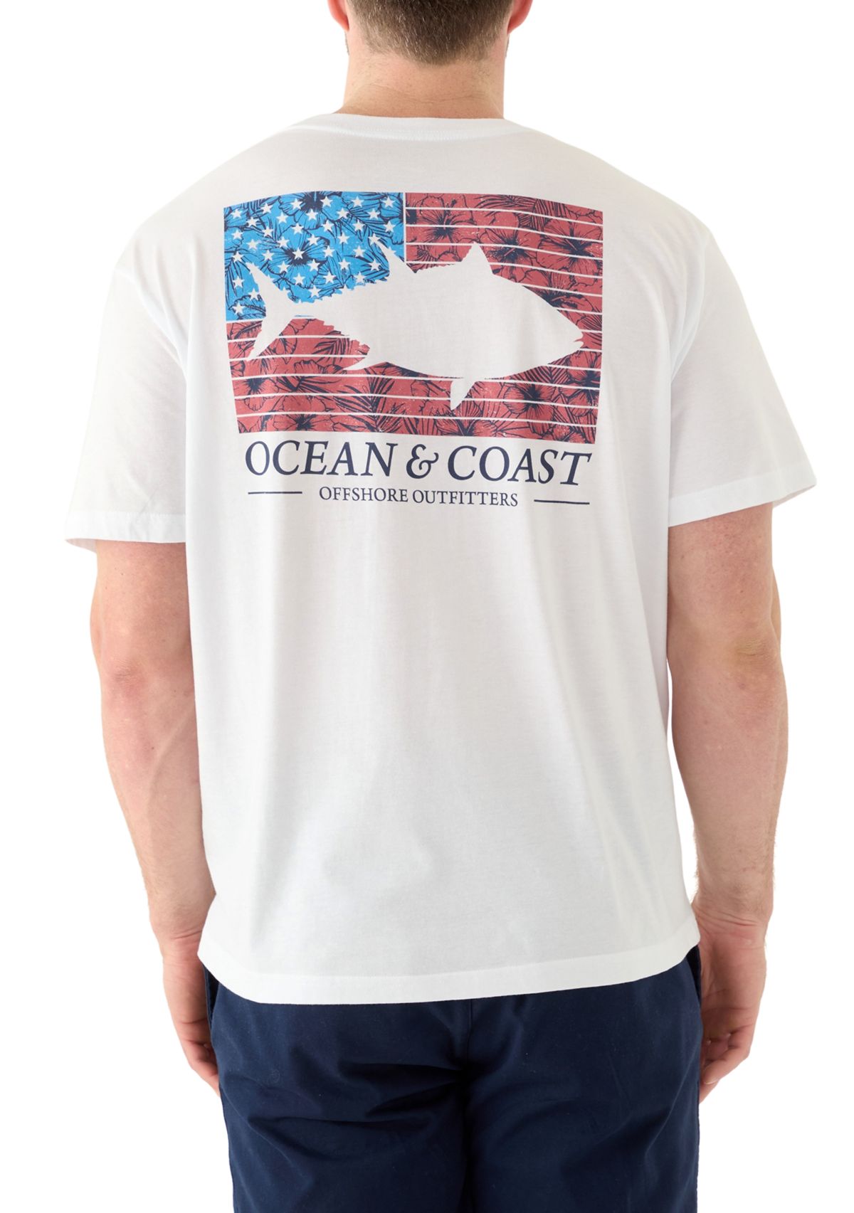 Big & Tall Cotton Flag Graphic T-Shirt