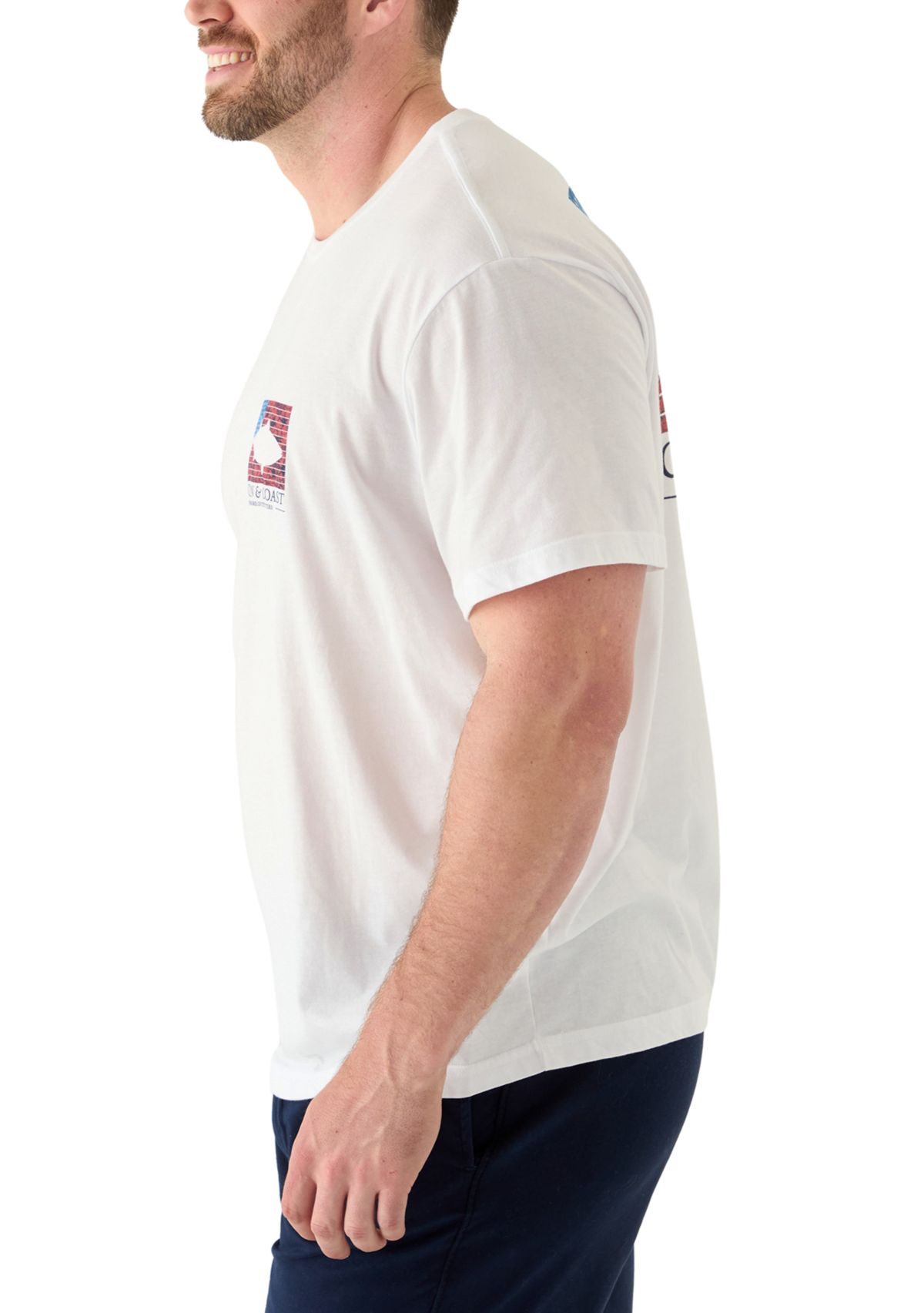 Big & Tall Cotton Flag Graphic T-Shirt