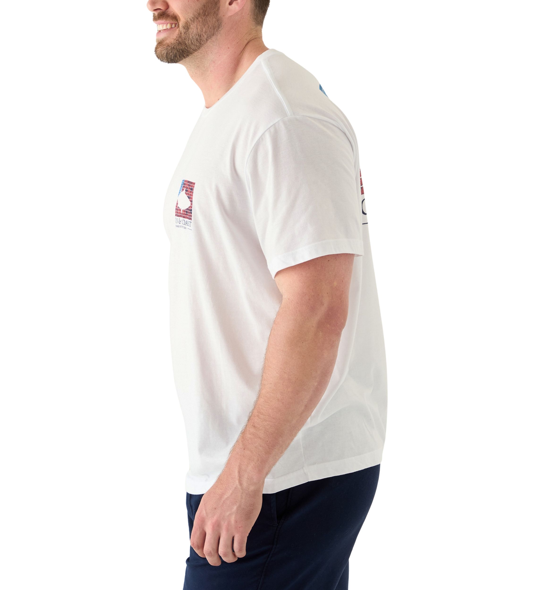 Big & Tall Cotton Flag Graphic T-Shirt