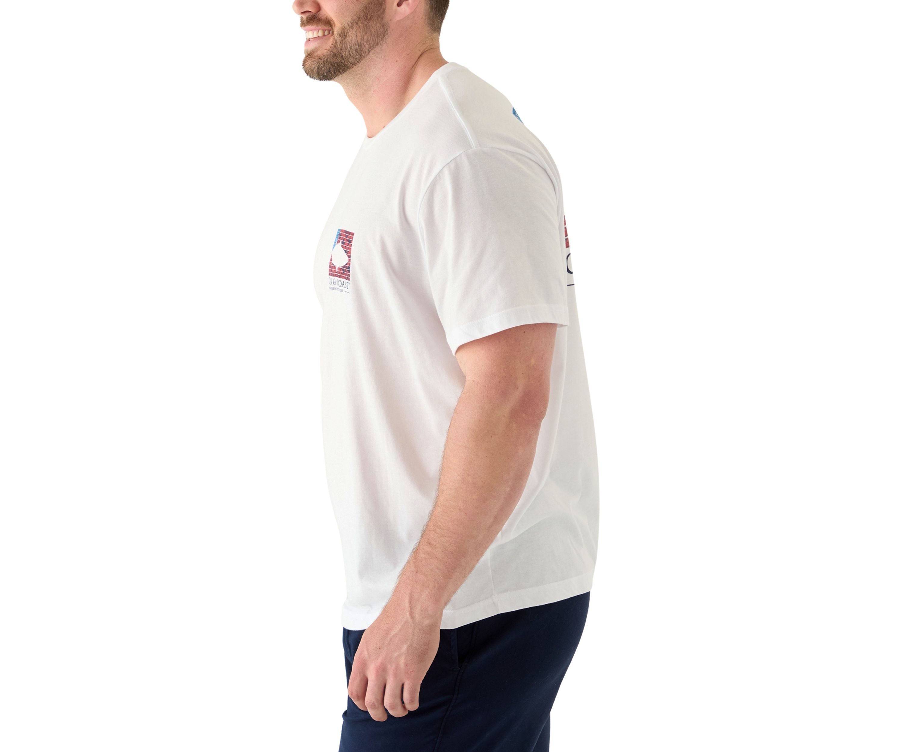 Big & Tall Cotton Flag Graphic T-Shirt