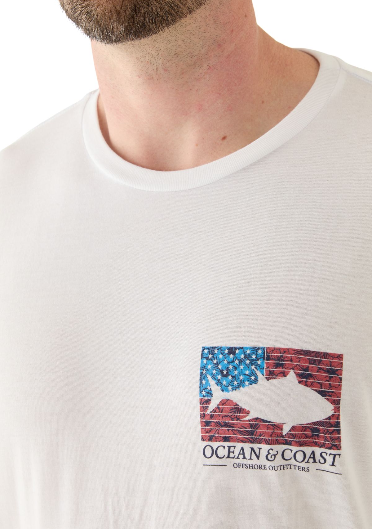 Big & Tall Cotton Flag Graphic T-Shirt