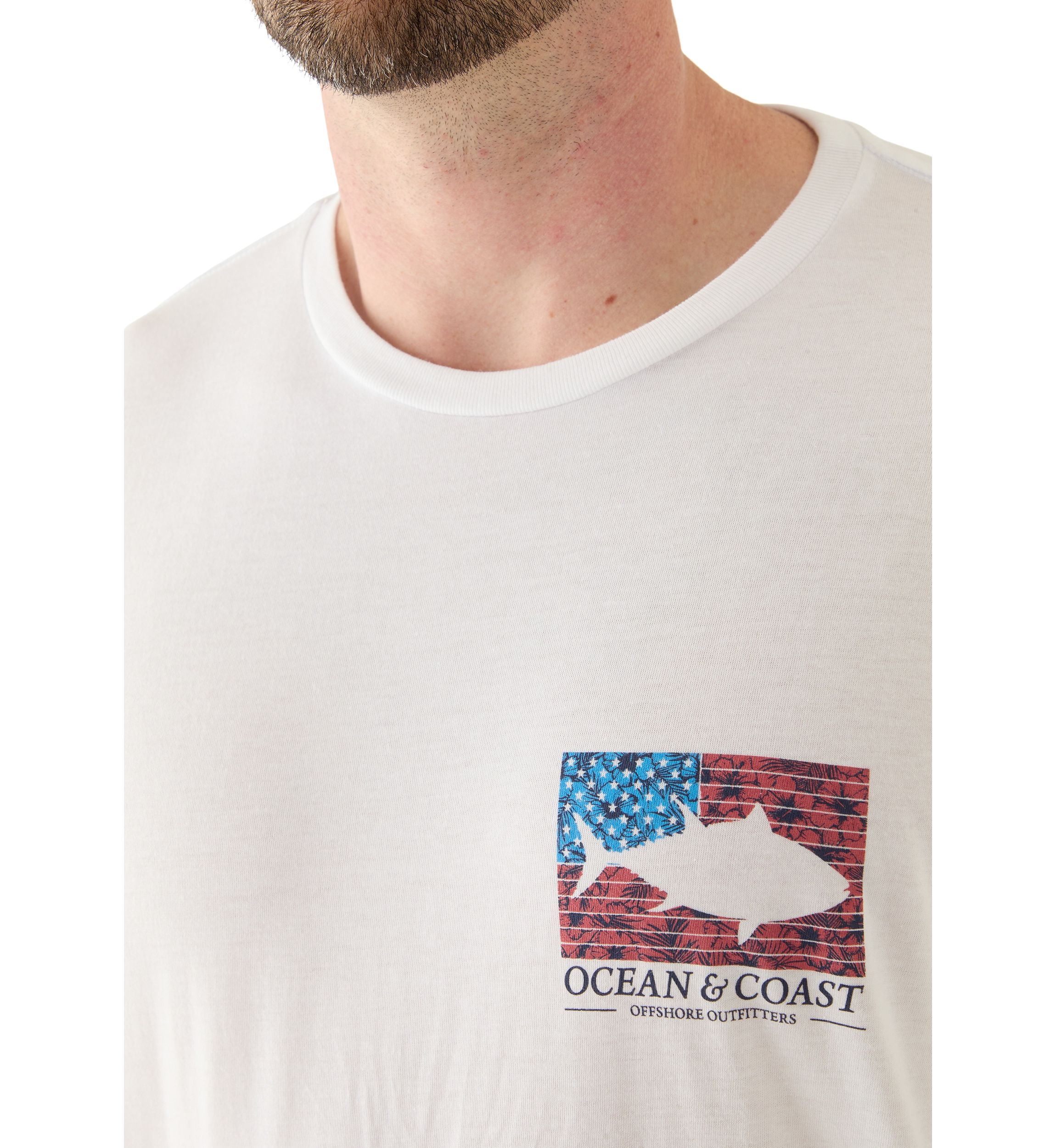 Big & Tall Cotton Flag Graphic T-Shirt