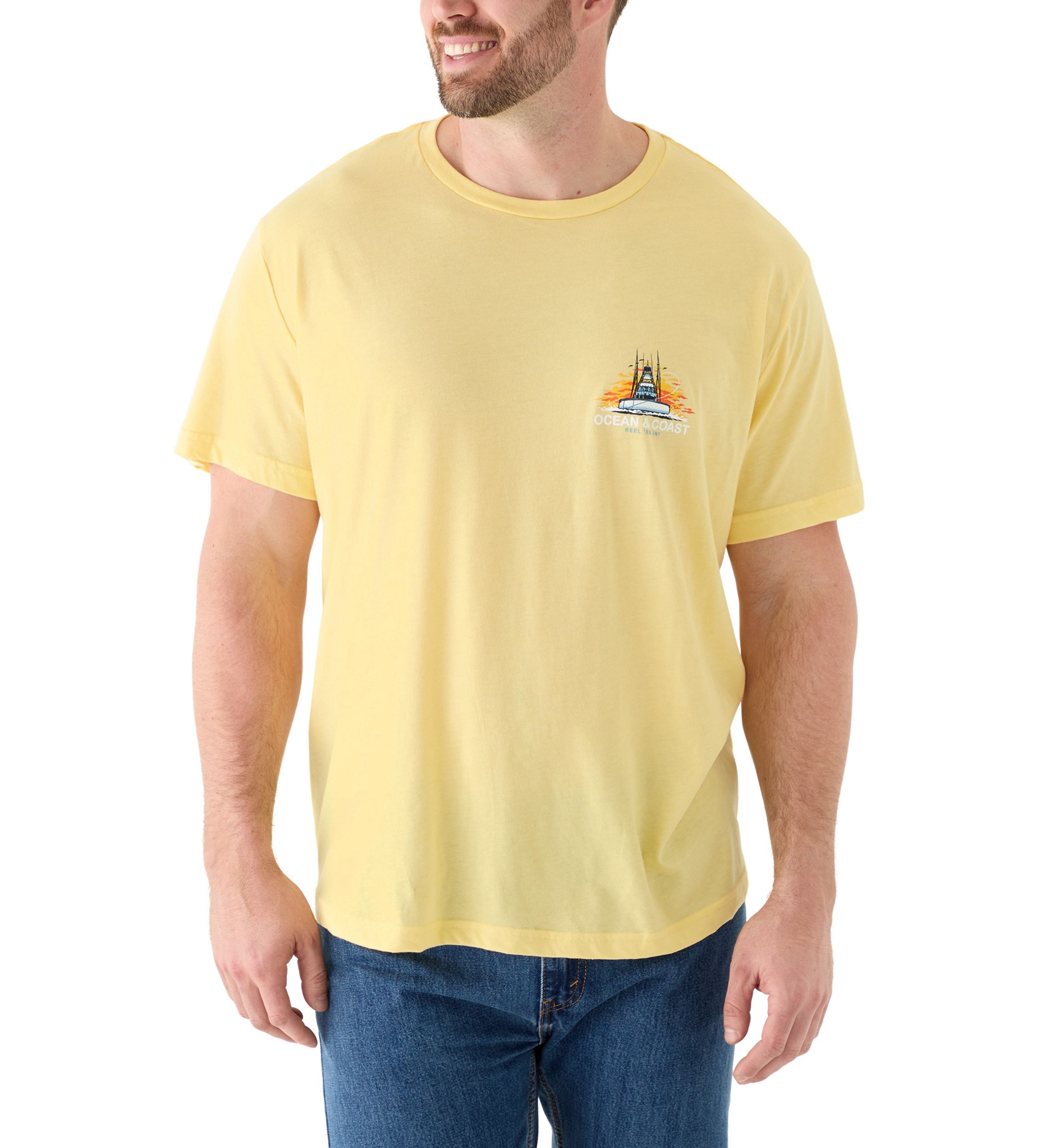 Big & Tall Short Sleeve Fish Graphic T-Shirt
