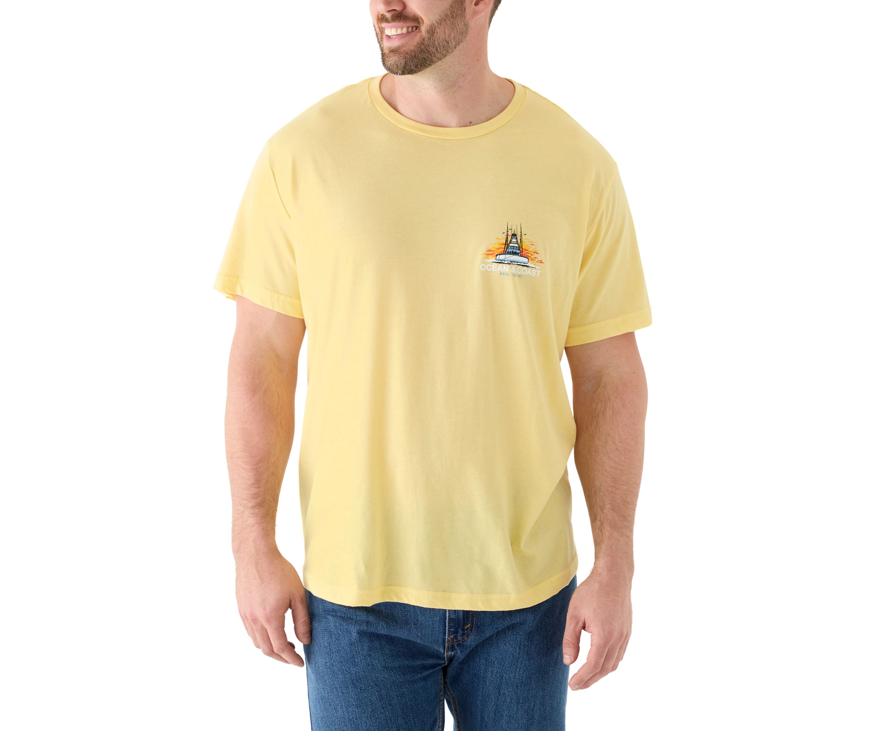 Big & Tall Short Sleeve Fish Graphic T-Shirt