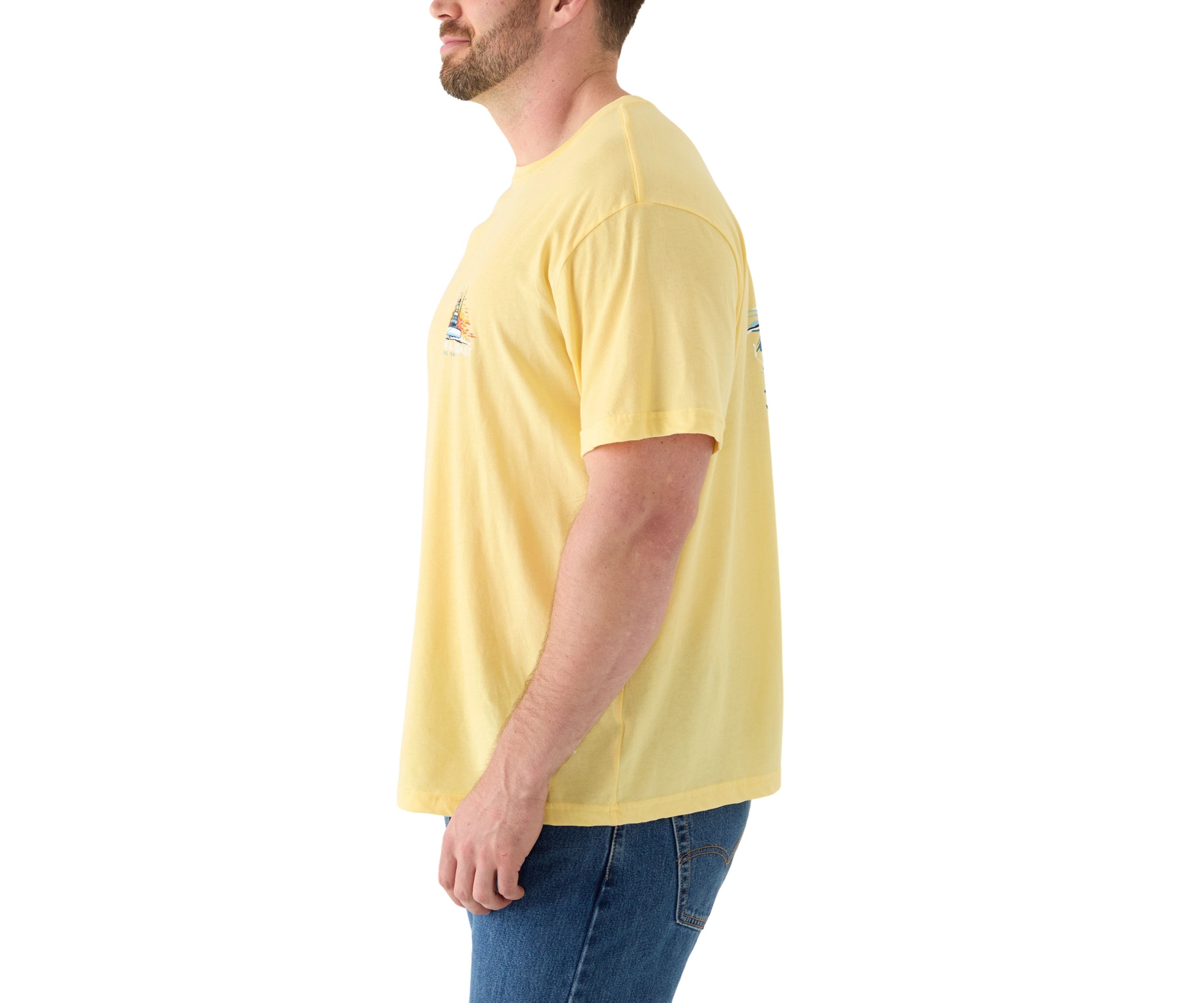 Big & Tall Short Sleeve Fish Graphic T-Shirt