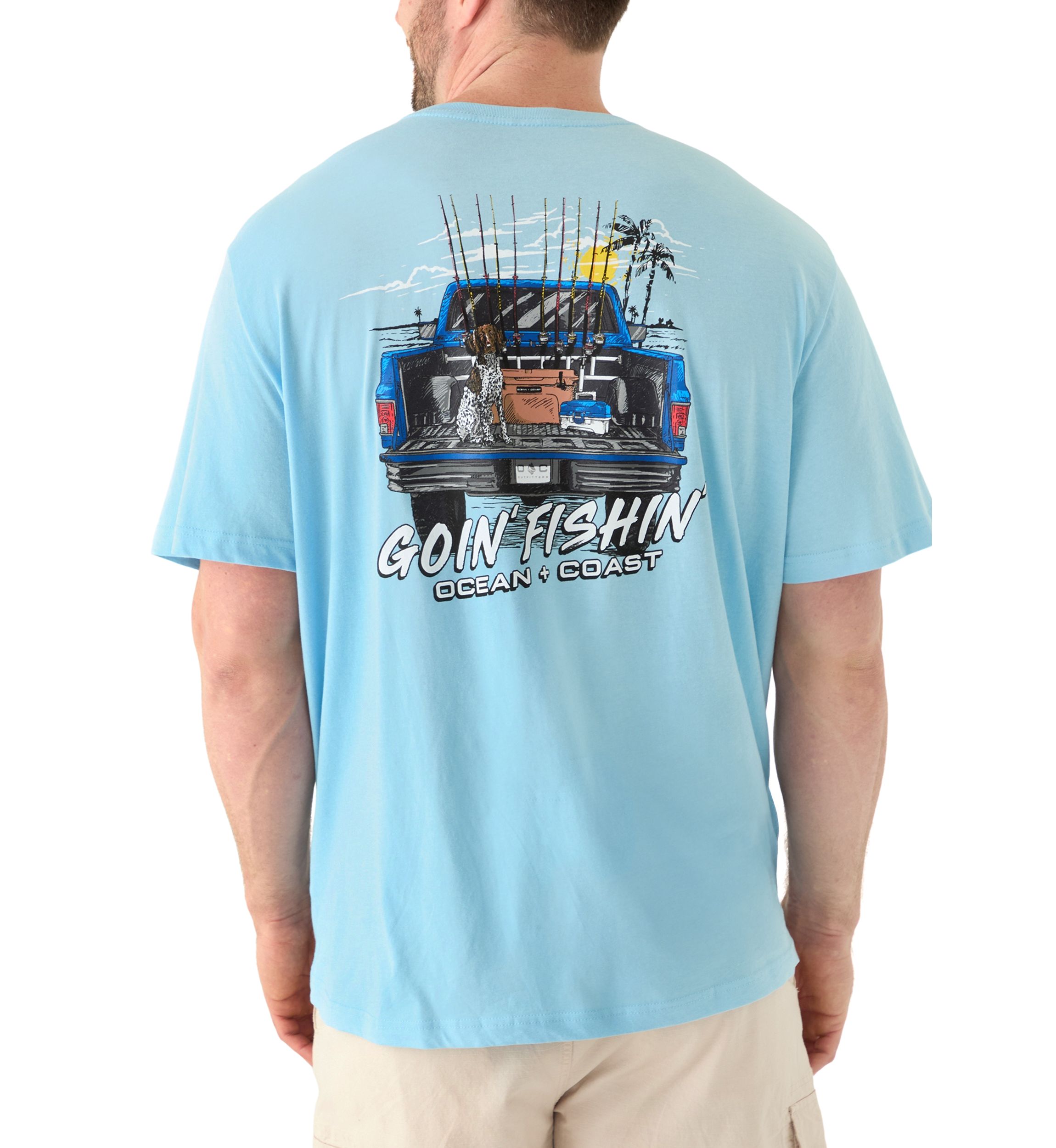 Big & Tall Short Sleeve Goin Fishin Graphic T-Shirt