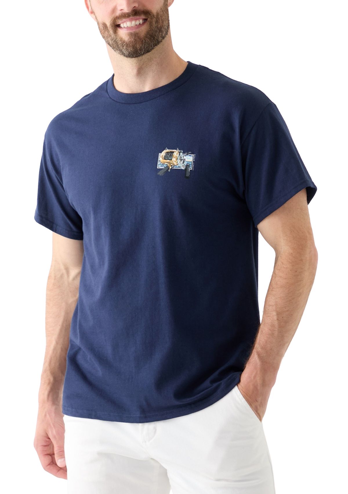 Fishing Rod Graphic T-Shirt