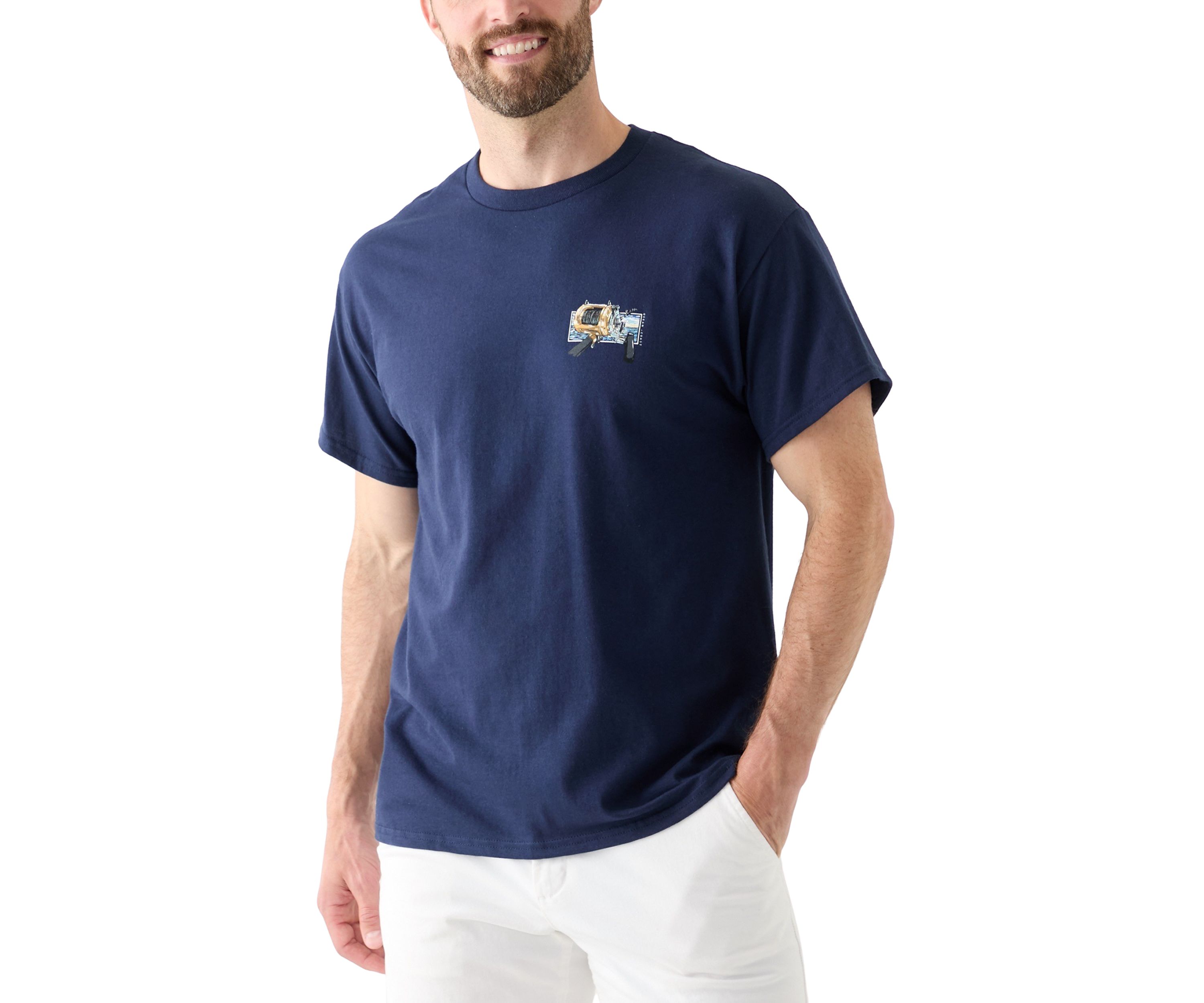 Fishing Rod Graphic T-Shirt
