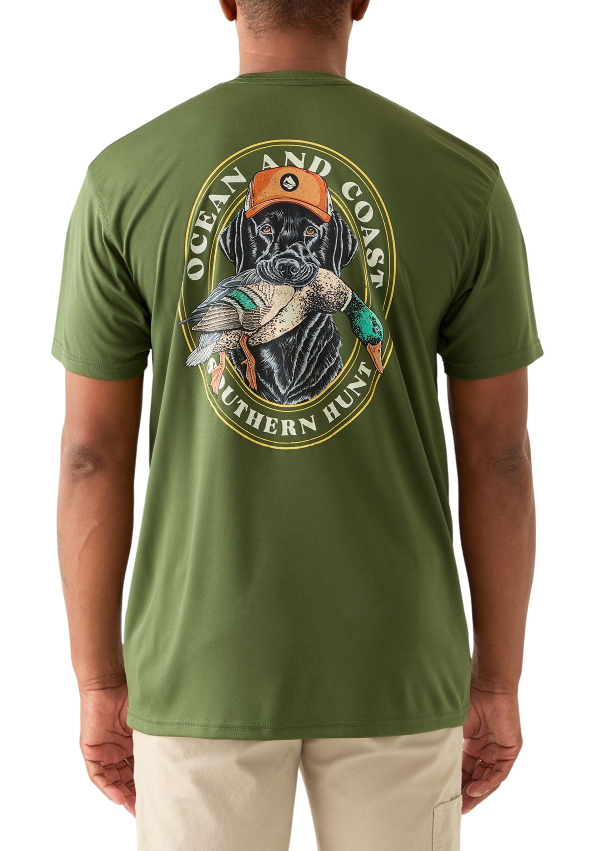 Mens Hunting Dog Short Sleeve Graphic T-Shirt