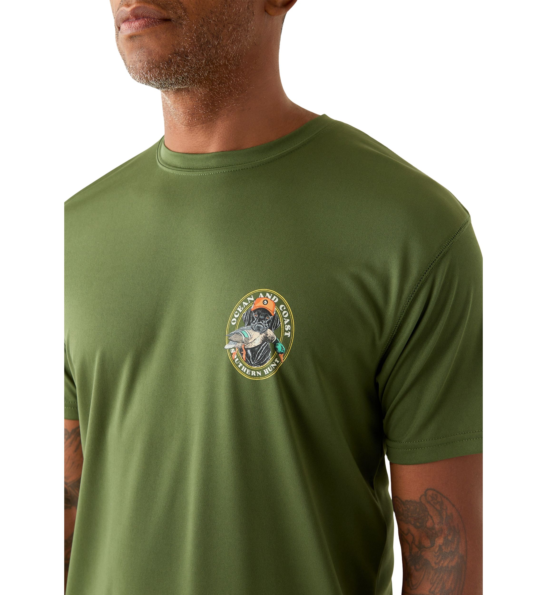 Mens Hunting Dog Short Sleeve Graphic T-Shirt