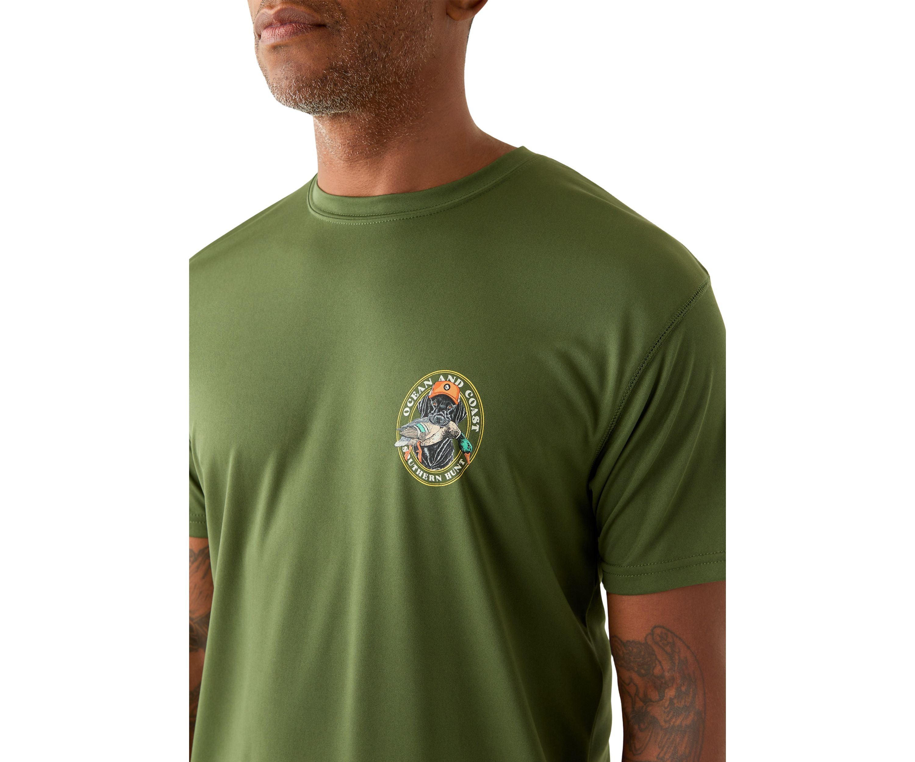 Mens Hunting Dog Short Sleeve Graphic T-Shirt