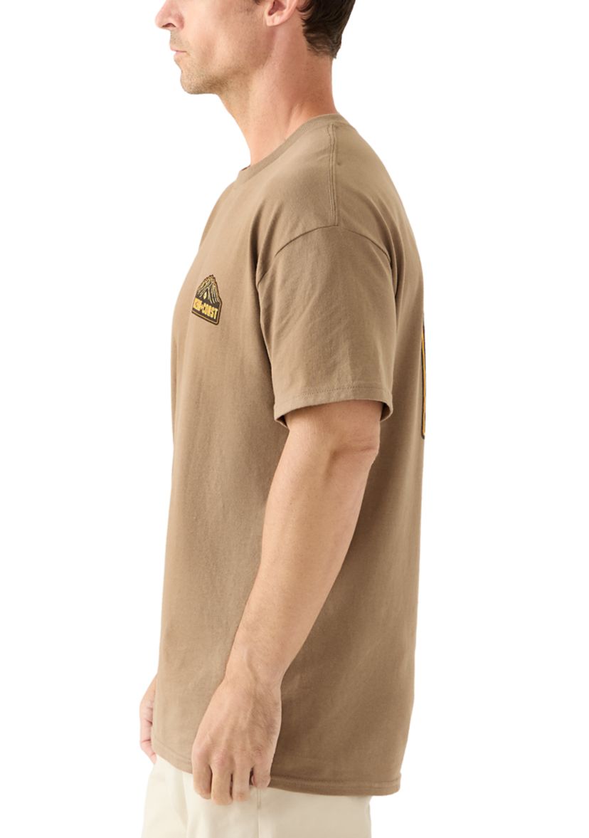 Mens Short Sleeve Rising Graphic T-Shirt