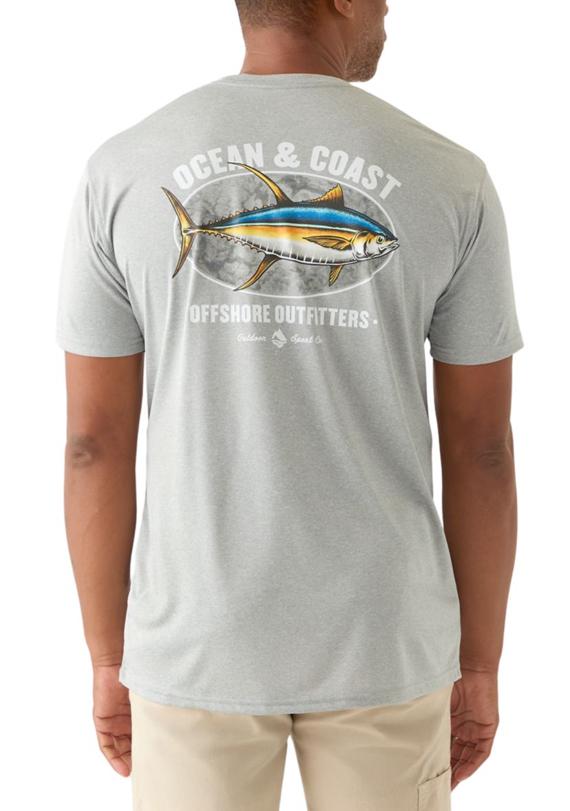 Mens Fish Short Sleeve Graphic T-Shirt