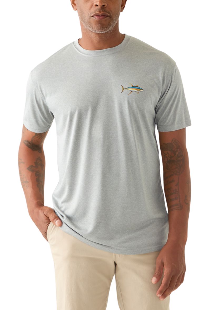 Mens Fish Short Sleeve Graphic T-Shirt
