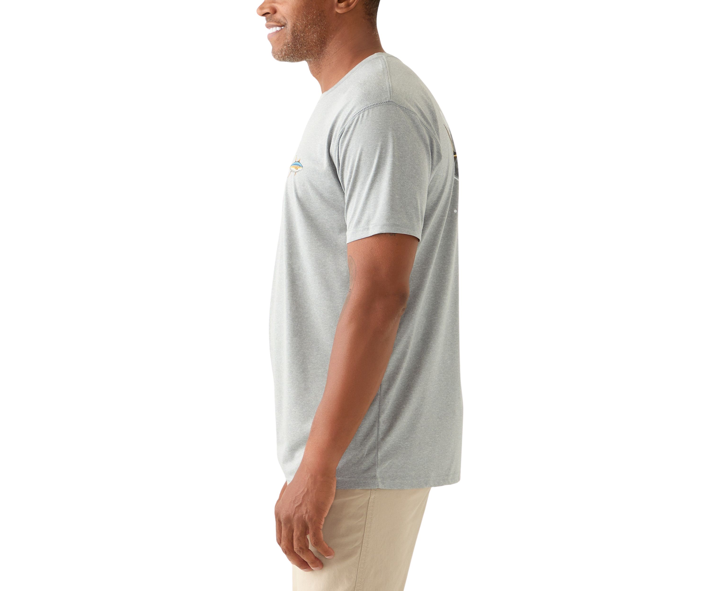 Mens Fish Short Sleeve Graphic T-Shirt