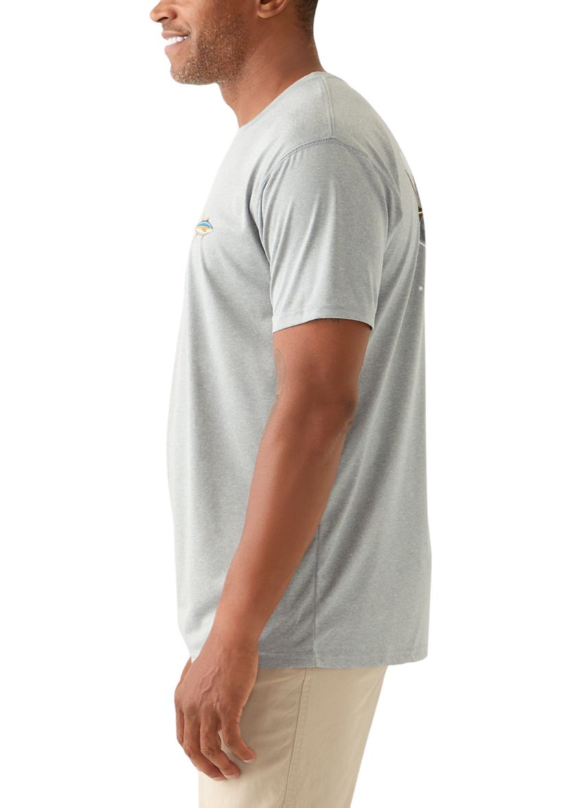 Mens Fish Short Sleeve Graphic T-Shirt