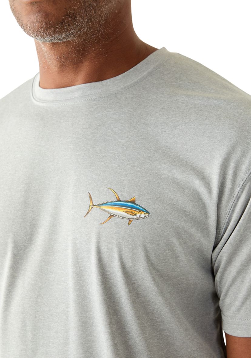 Mens Fish Short Sleeve Graphic T-Shirt