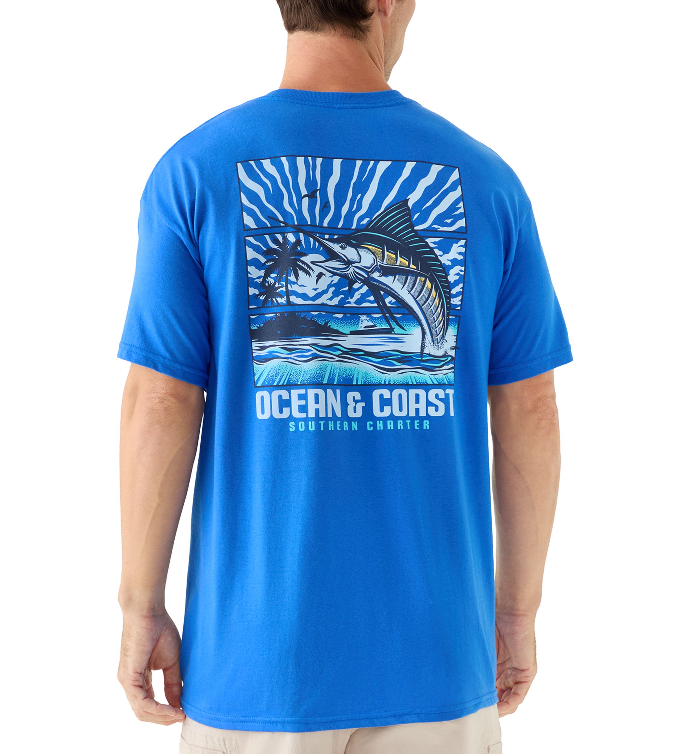 Mens Panels Graphic Short Sleeve T-Shirt