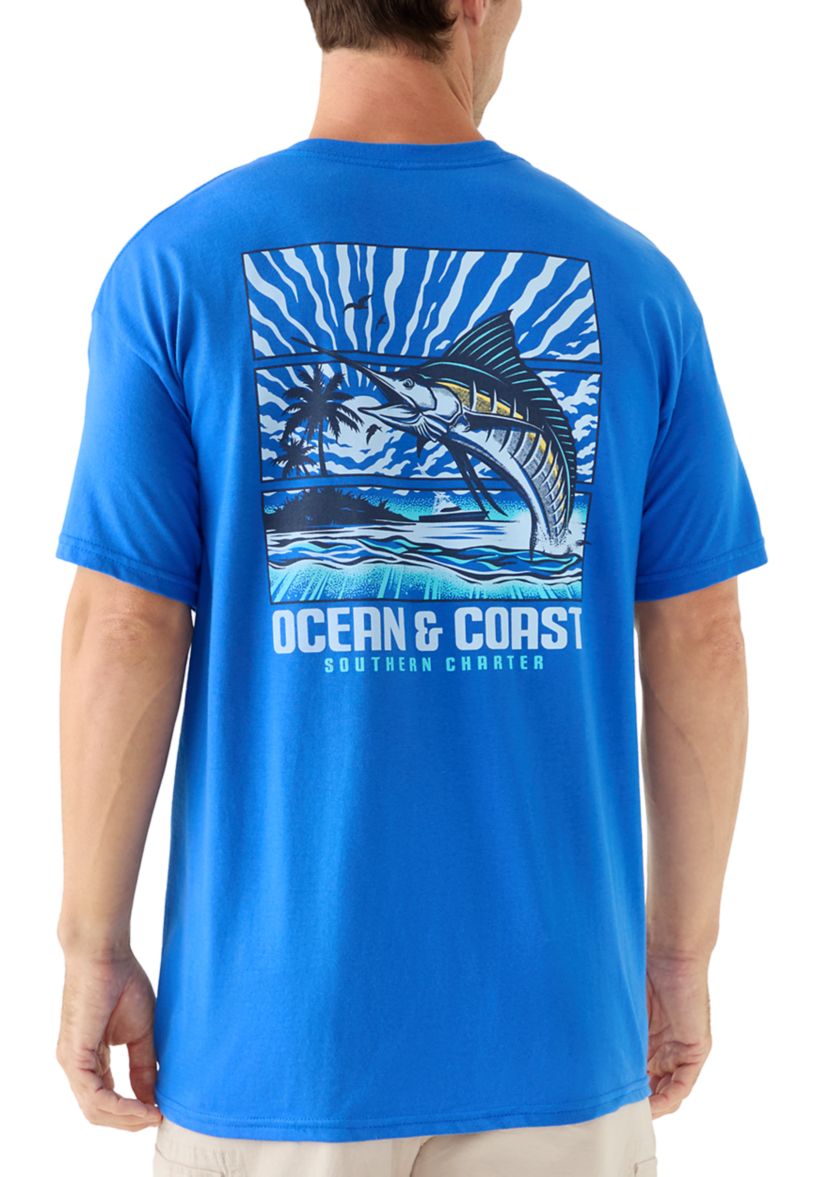 Mens Panels Graphic Short Sleeve T-Shirt