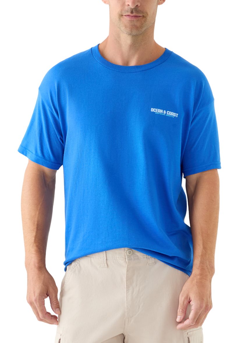 Mens Panels Graphic Short Sleeve T-Shirt