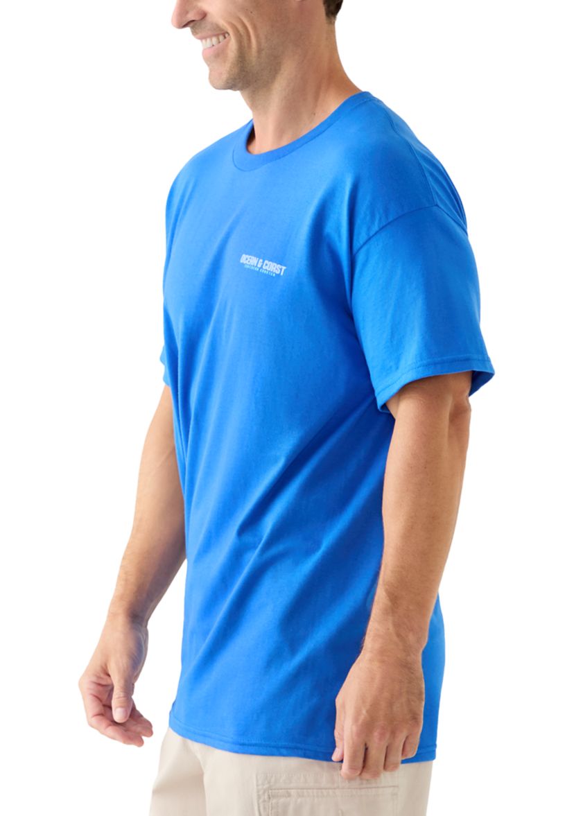 Mens Panels Graphic Short Sleeve T-Shirt