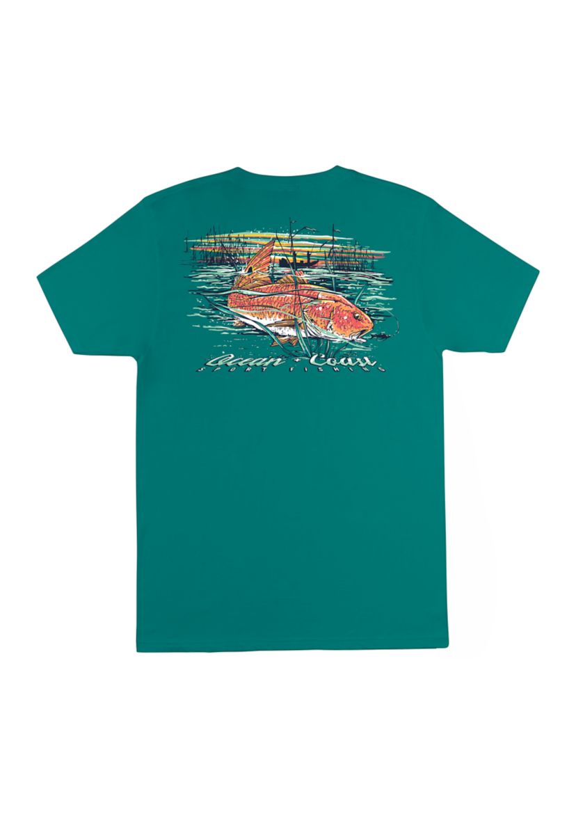 Mens Short Sleeve Redfish T-Shirt