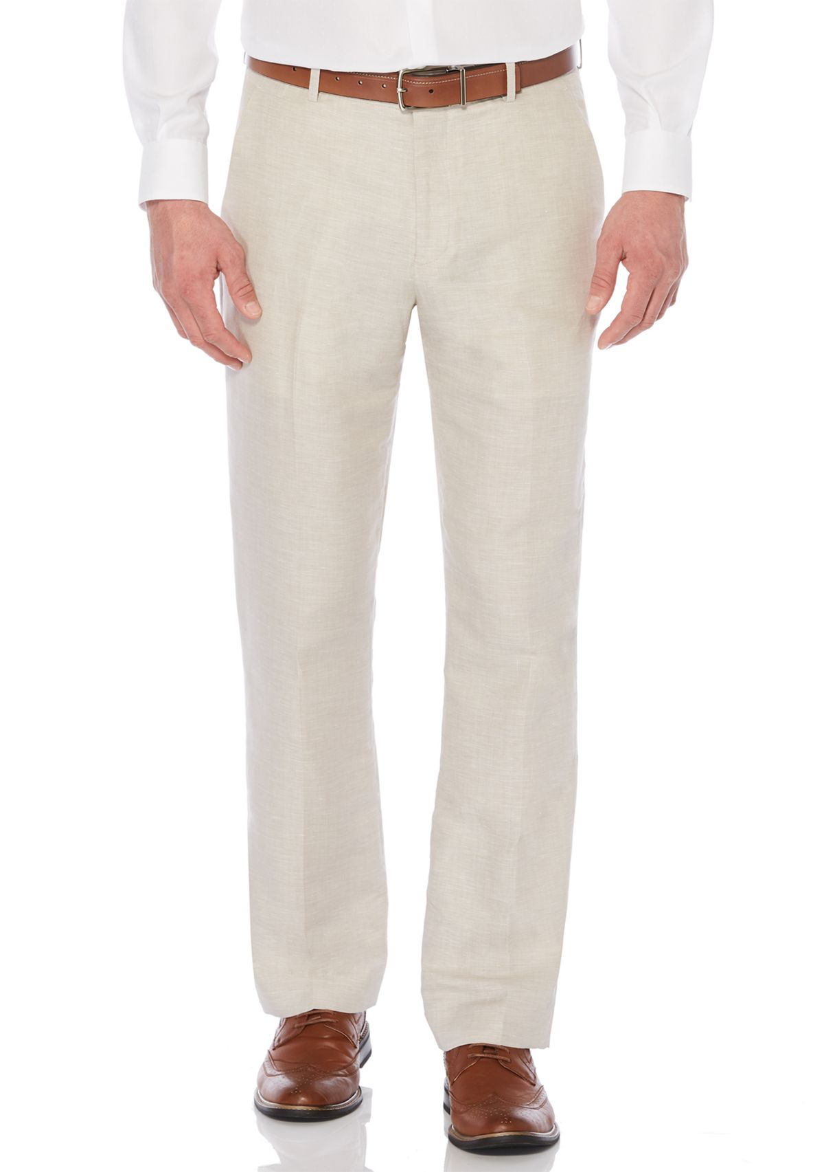 Linen Cotton Herringbone Pant	