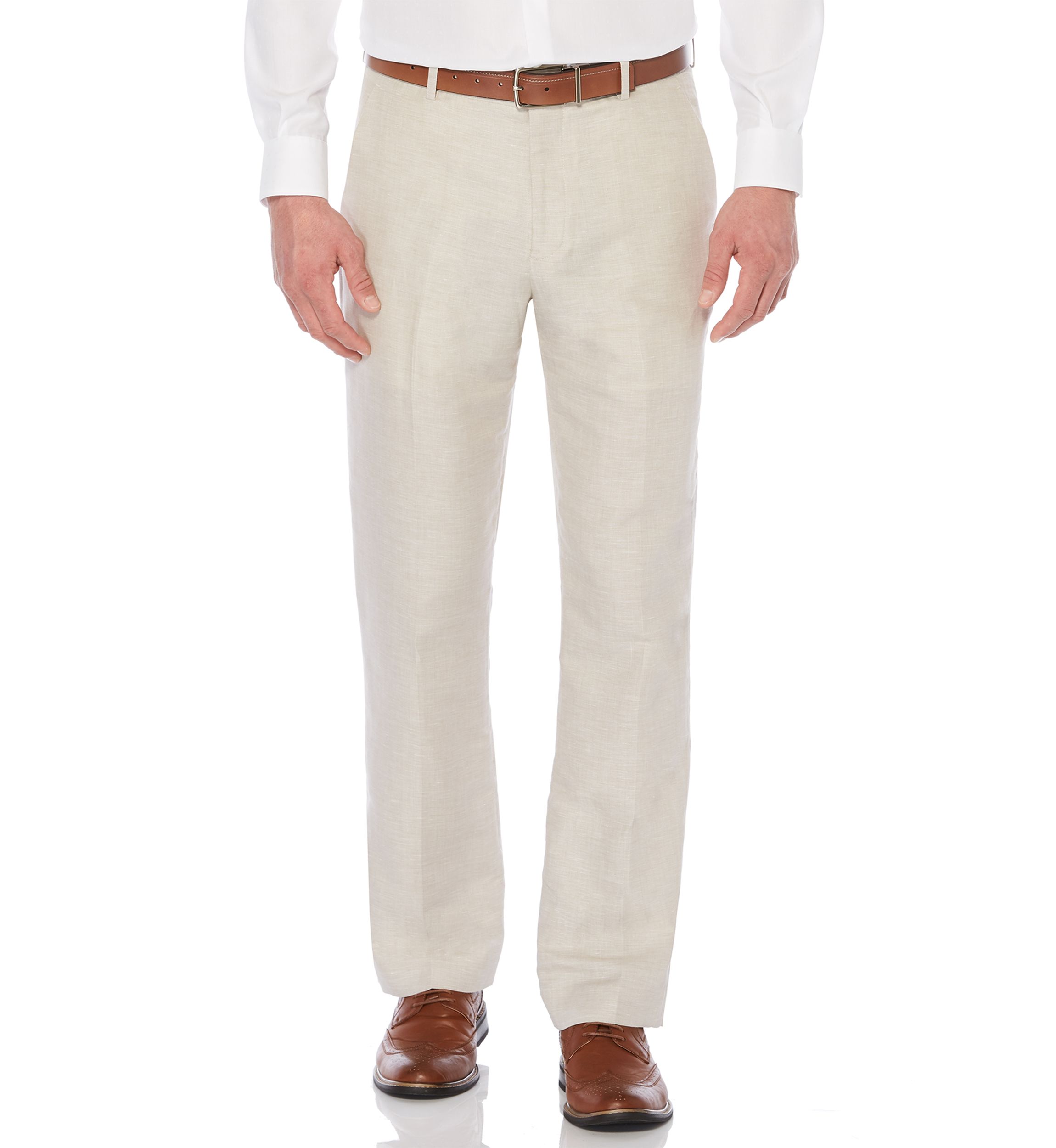 Linen Cotton Herringbone Pant	